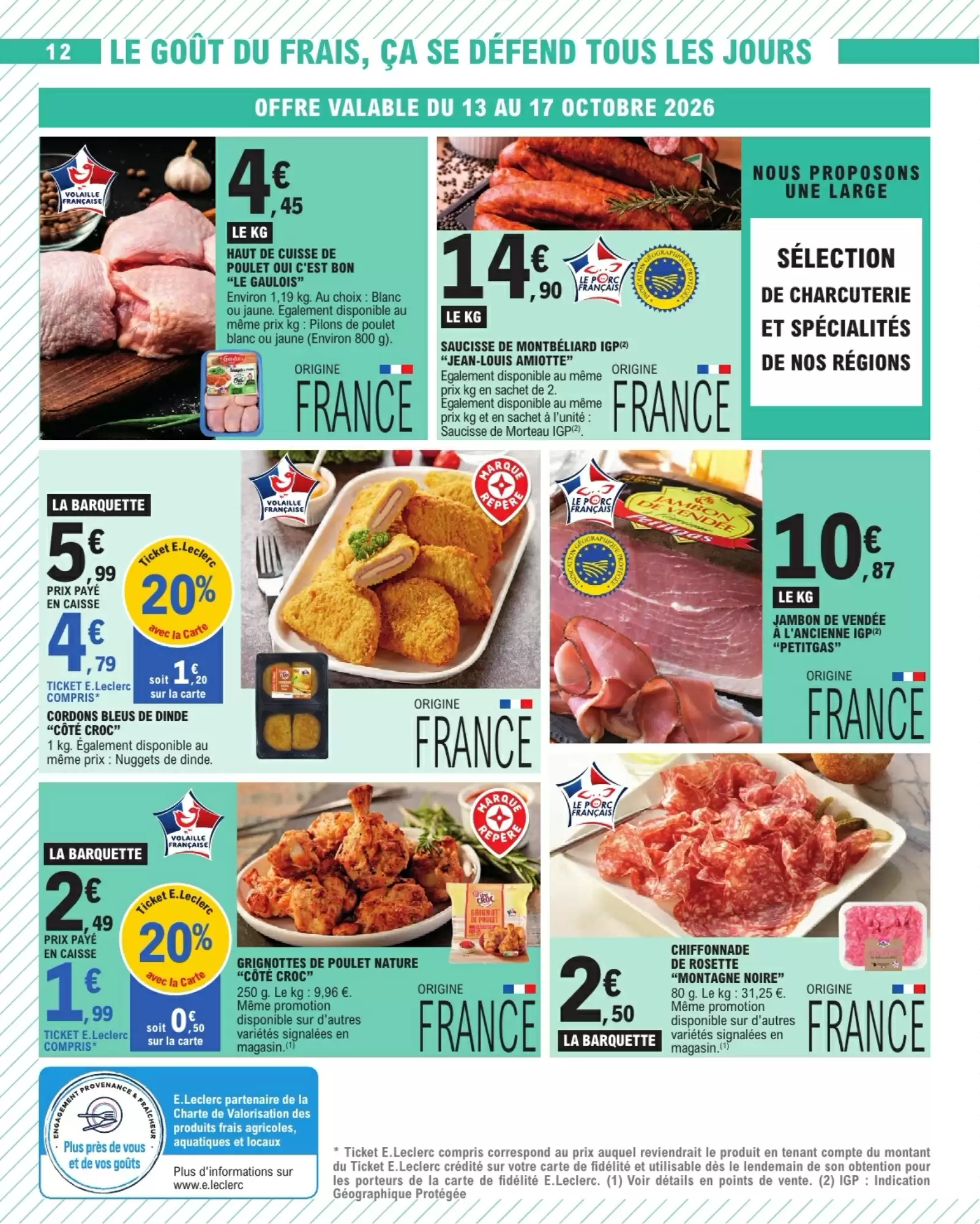 Prospectus promotionnel E.Leclerc valable à partir du 13/10/2026 - Page 12.