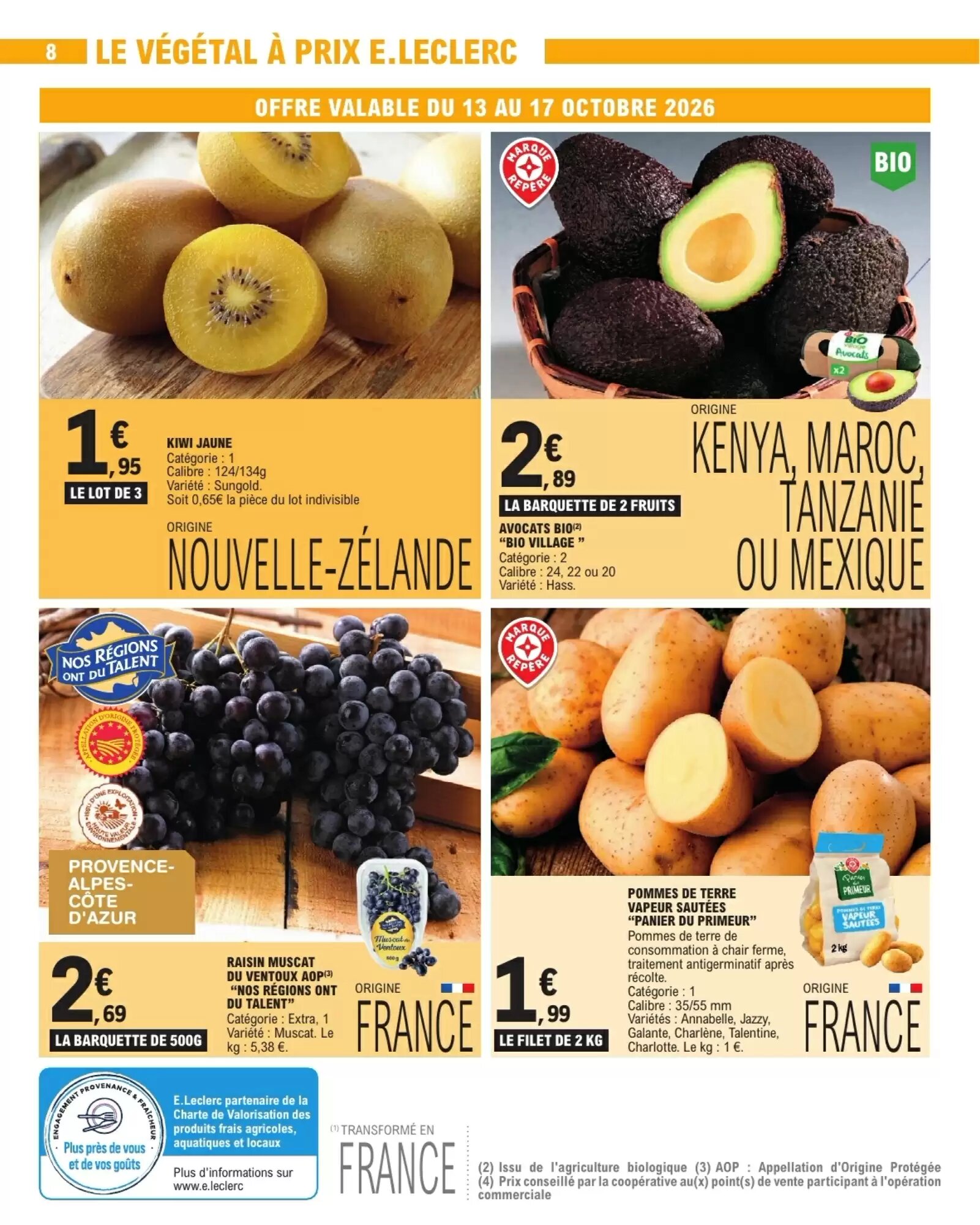 Prospectus promotionnel E.Leclerc valable à partir du 13/10/2026 - Page 8.