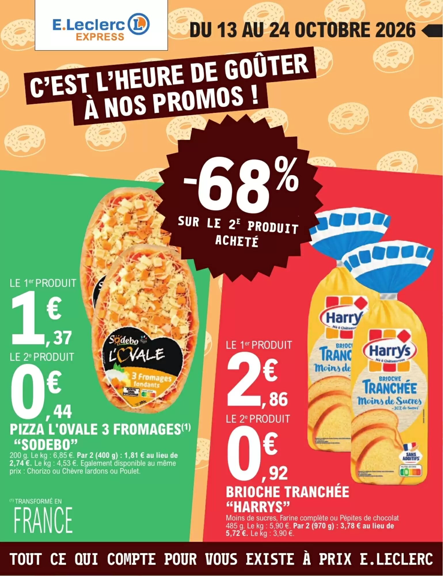 Prospectus promotionnel E.Leclerc Express valable à partir du 13/10/2026 - Page 1.