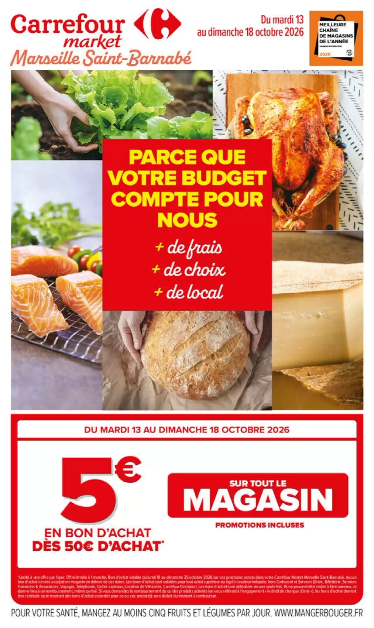 Prospectus promotionnel Carrefour Market valable à partir du 13/10/2026 - Page 1.