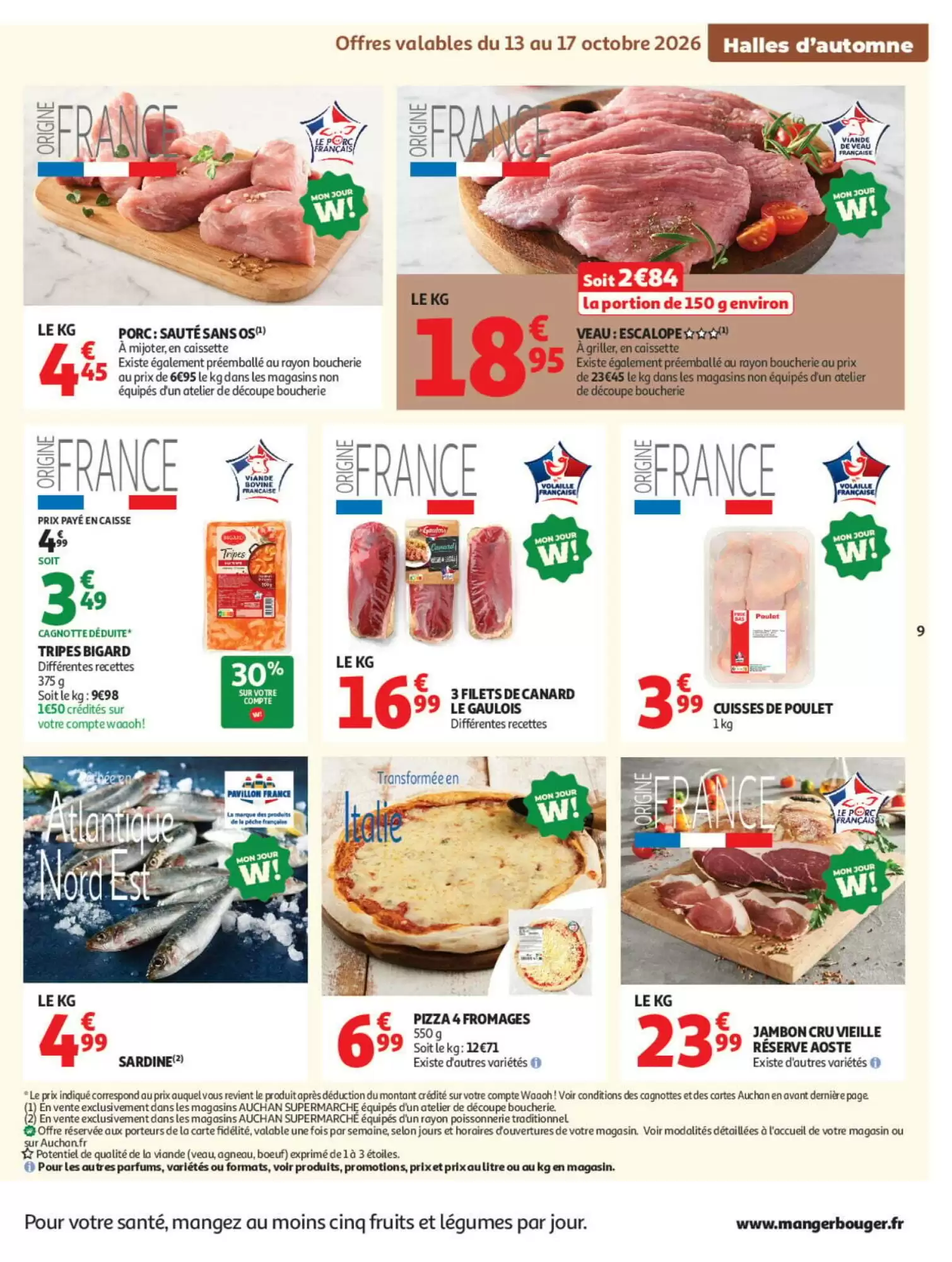 Prospectus promotionnel Auchan valable à partir du 13/10/2026 - Page 9.