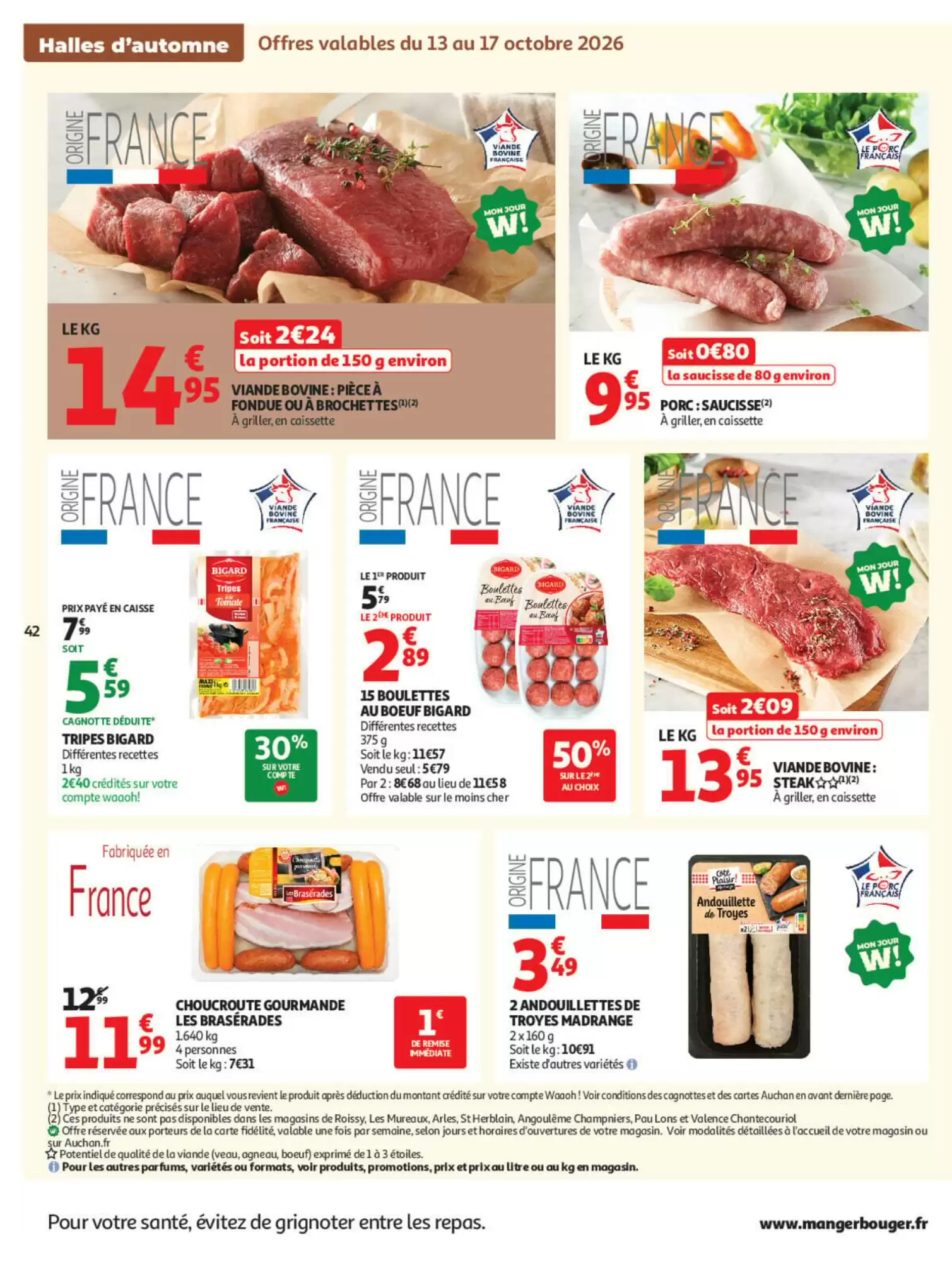 Prospectus promotionnel Auchan valable à partir du 13/10/2026 - Page 42.