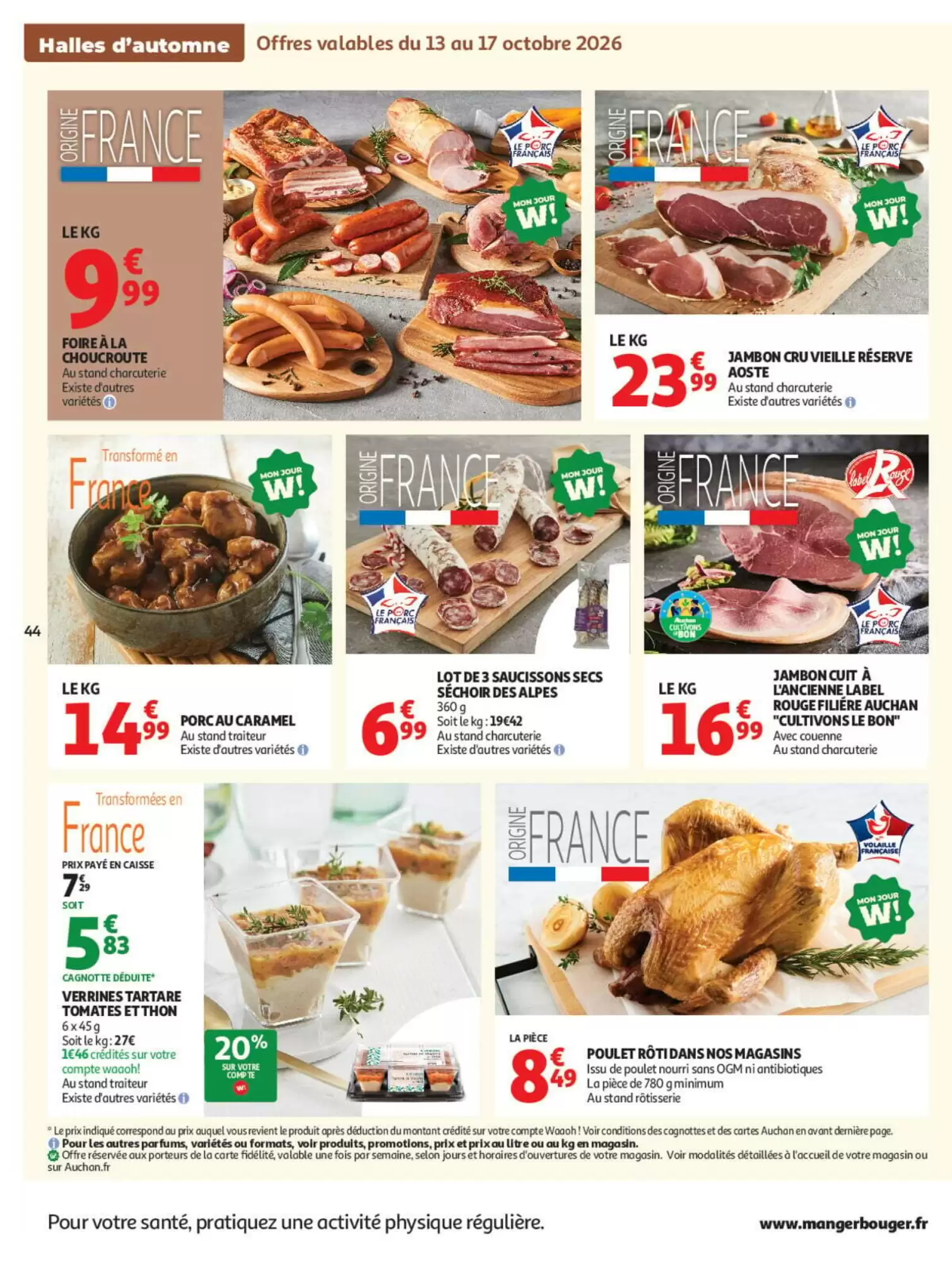 Prospectus promotionnel Auchan valable à partir du 13/10/2026 - Page 44.