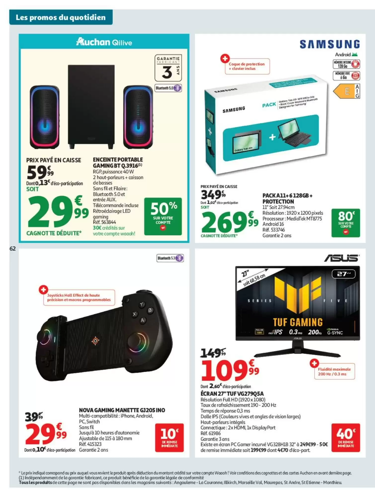 Prospectus promotionnel Auchan valable à partir du 13/10/2026 - Page 62.