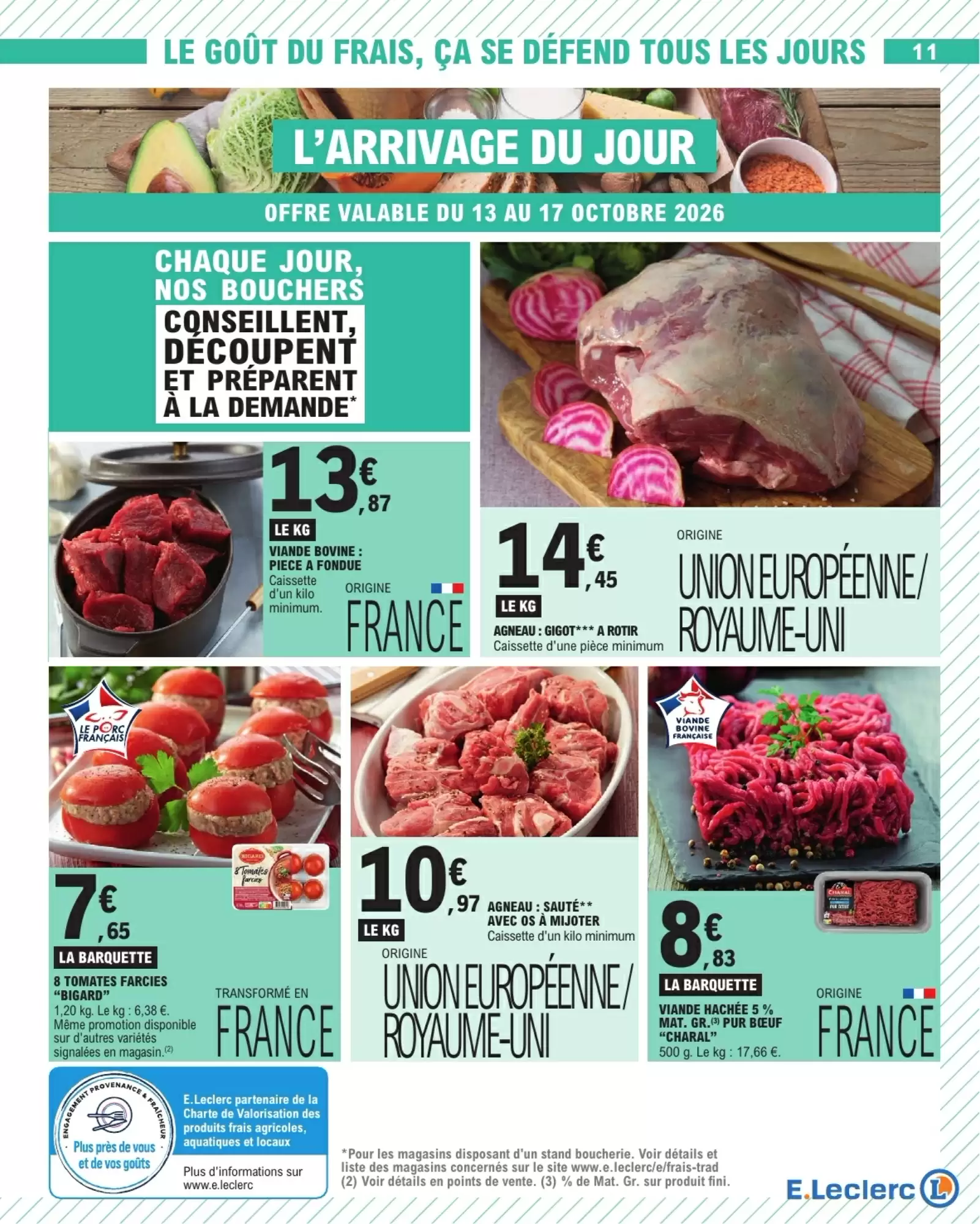 Prospectus promotionnel E.Leclerc valable à partir du 13/10/2026 - Page 11.