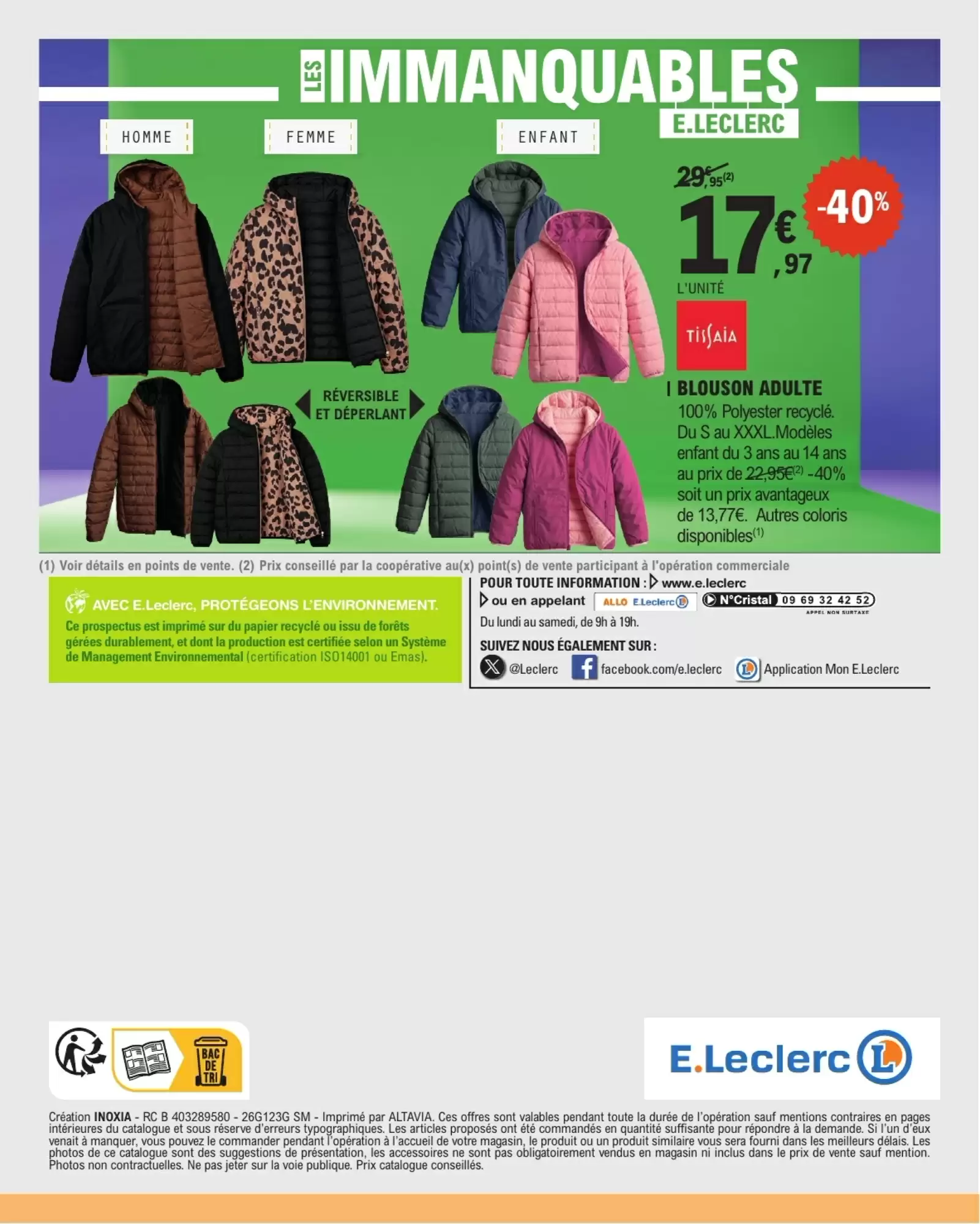 Prospectus promotionnel E.Leclerc valable à partir du 13/10/2026 - Page 40.