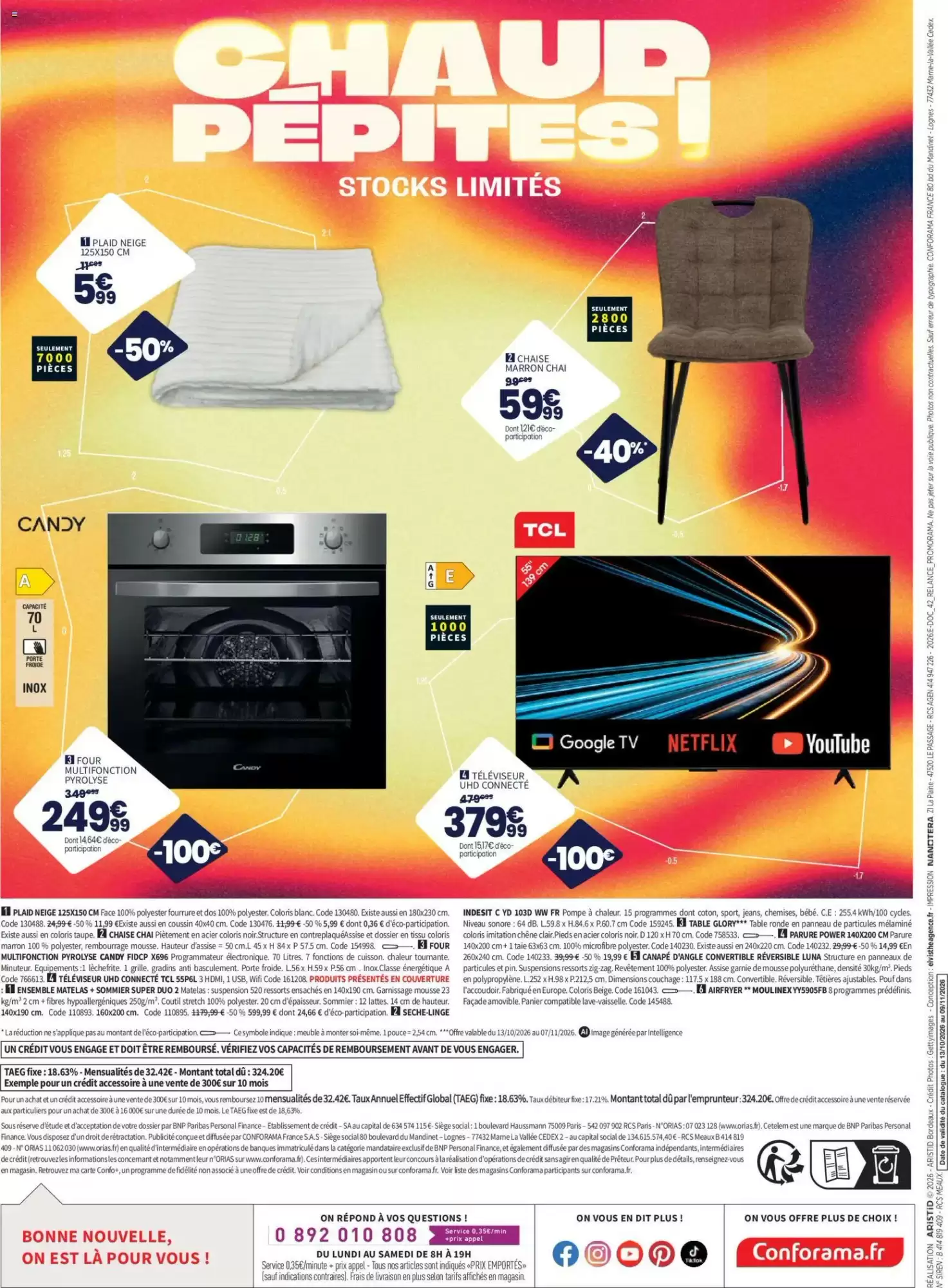 Prospectus promotionnel Conforama valable à partir du 13/10/2026 - Page 22.