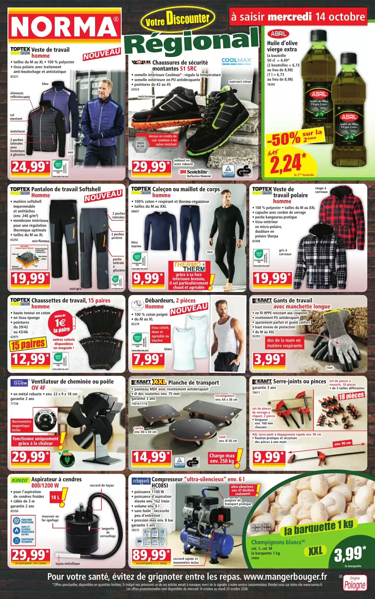 Prospectus promotionnel Norma valable à partir du 14/10/2026 - Page 1.