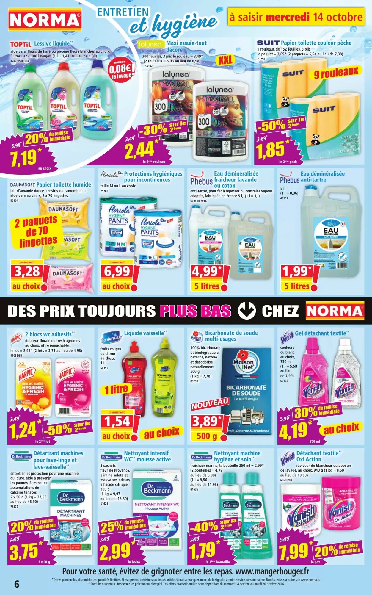 Prospectus promotionnel Norma valable à partir du 14/10/2026 - Page 6.