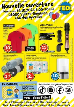 Prospectus promotionnel TEDi valable à partir du 14/10/2026