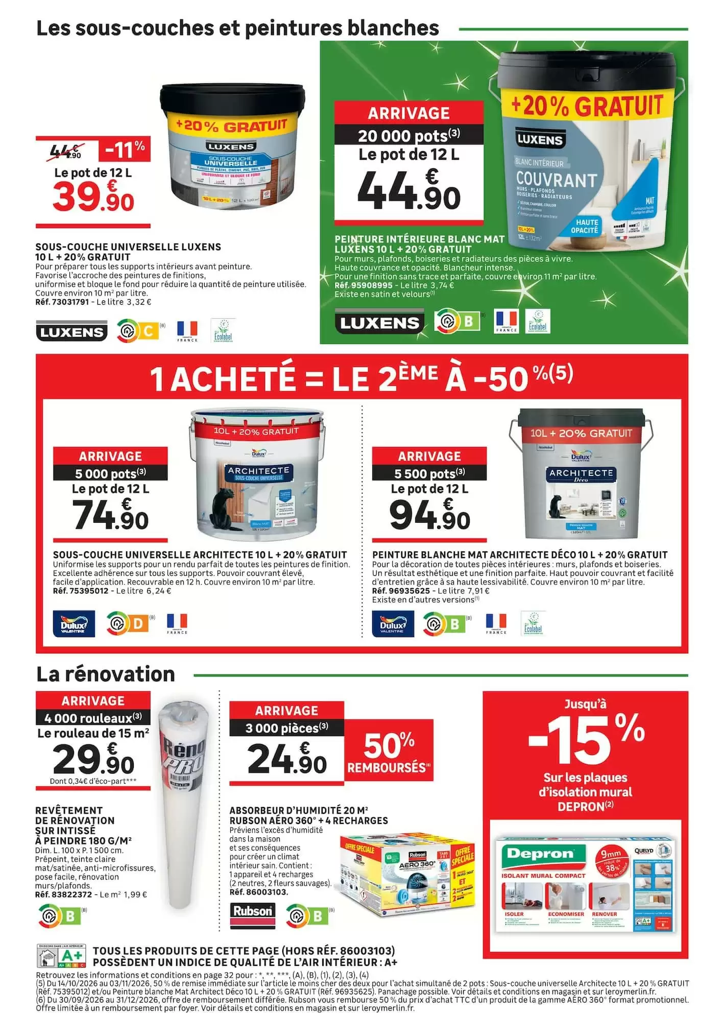 Prospectus promotionnel Leroy Merlin valable à partir du 14/10/2026 - Page 12.