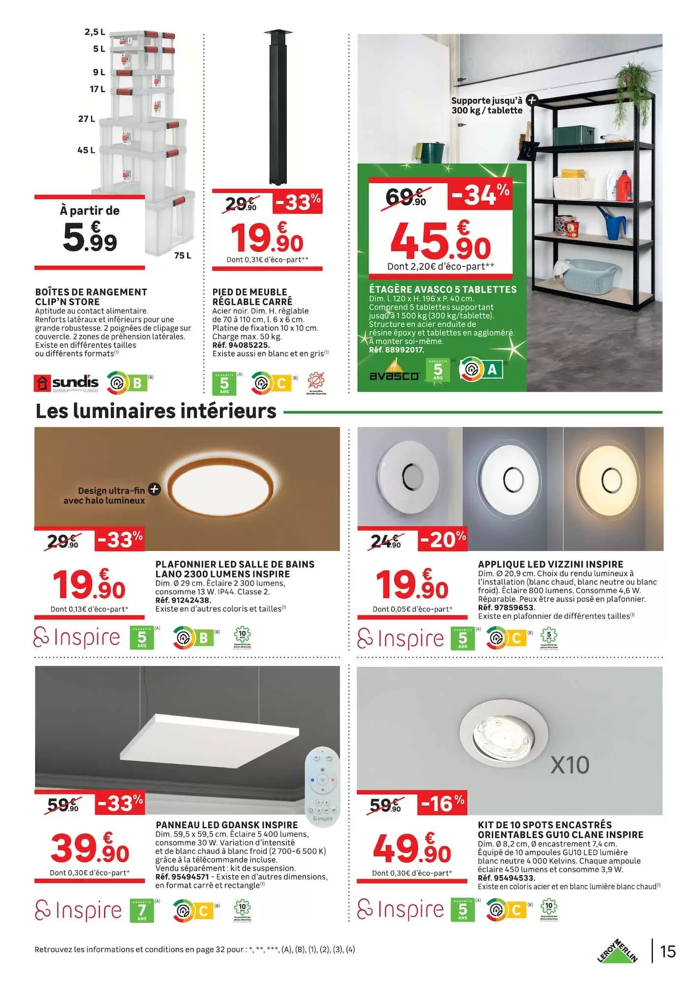 Prospectus promotionnel Leroy Merlin valable à partir du 14/10/2026 - Page 15.