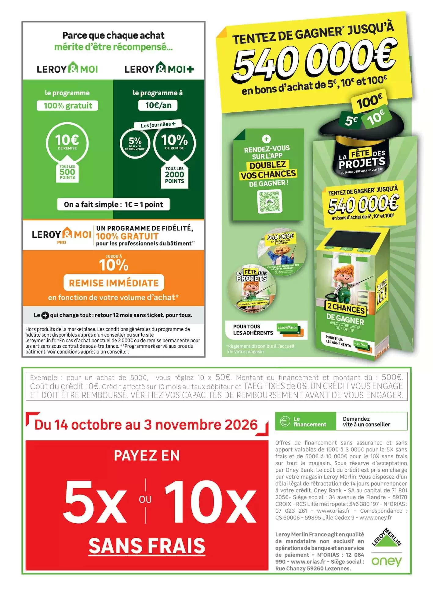 Prospectus promotionnel Leroy Merlin valable à partir du 14/10/2026 - Page 2.