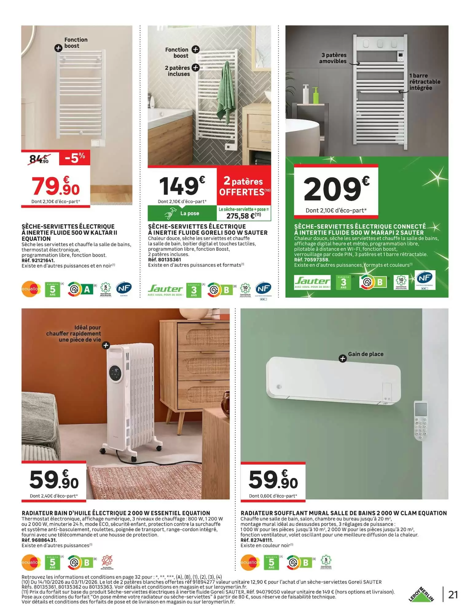 Prospectus promotionnel Leroy Merlin valable à partir du 14/10/2026 - Page 21.