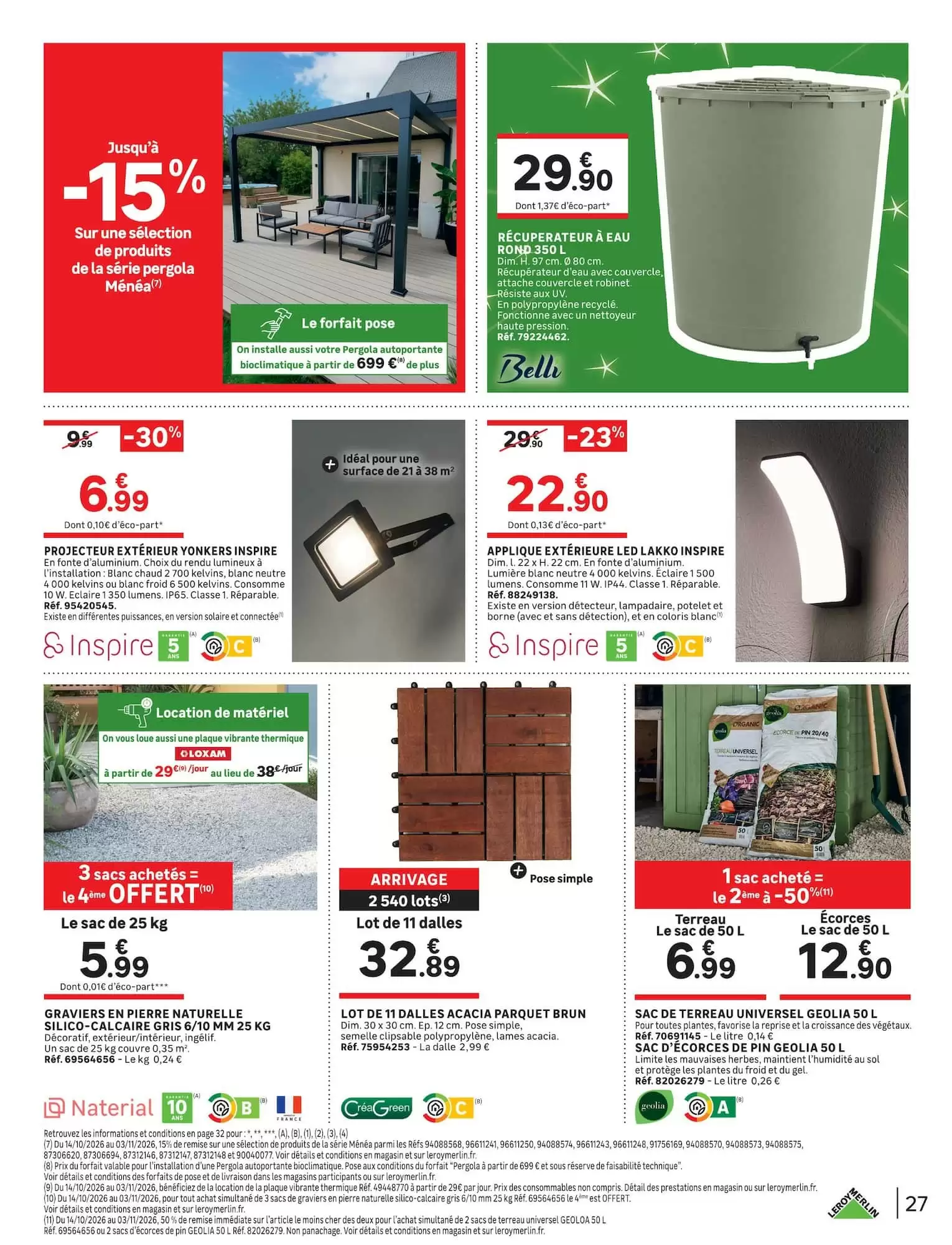 Prospectus promotionnel Leroy Merlin valable à partir du 14/10/2026 - Page 27.