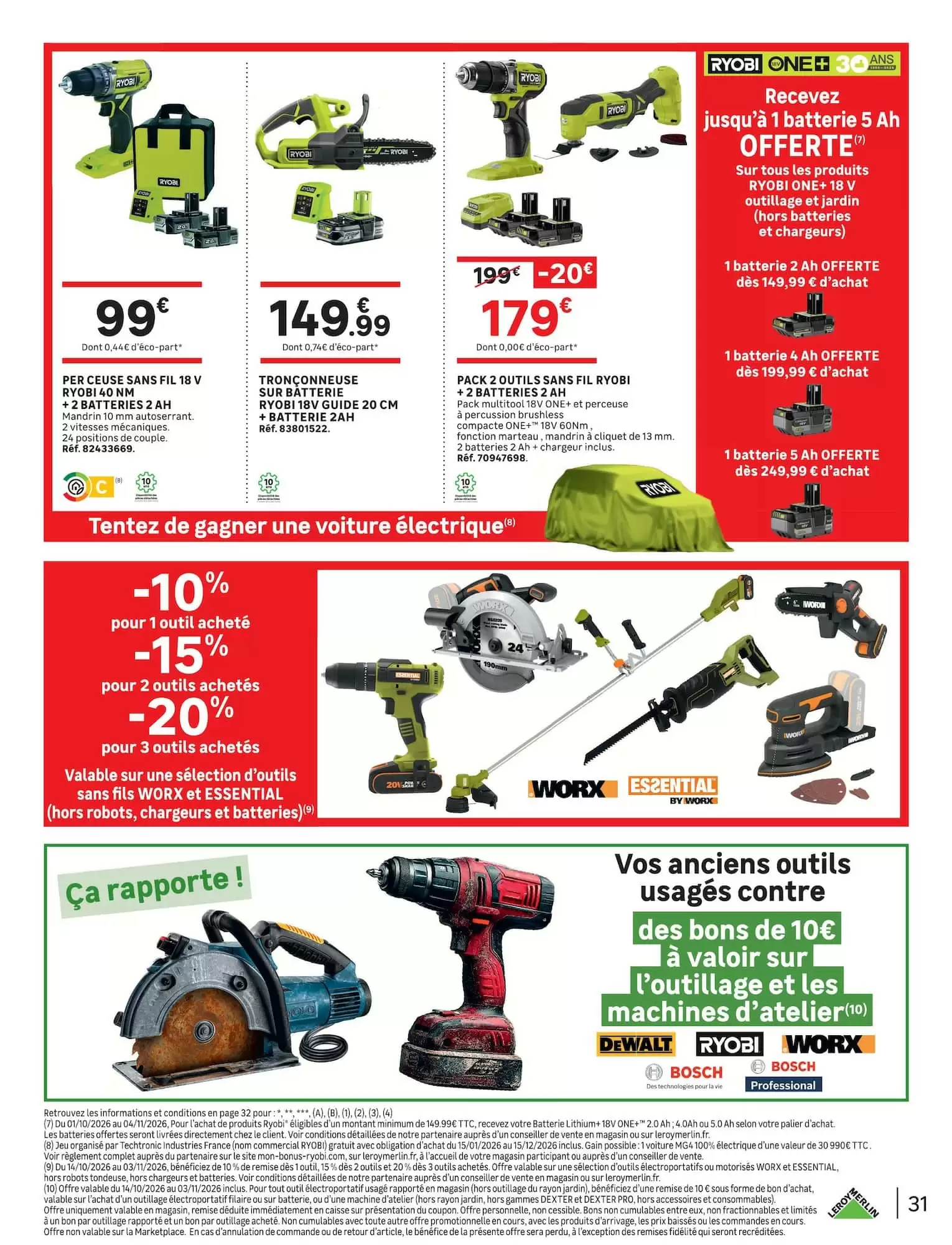 Prospectus promotionnel Leroy Merlin valable à partir du 14/10/2026 - Page 31.