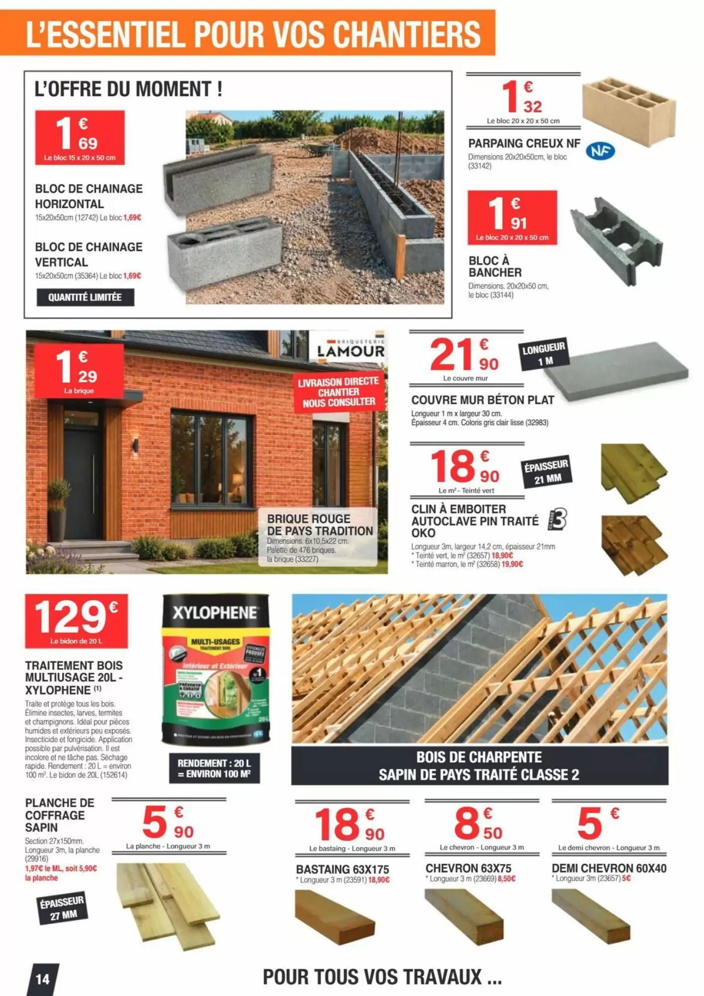 Prospectus promotionnel Chretien Matériaux valable à partir du 14/10/2026 - Page 14.