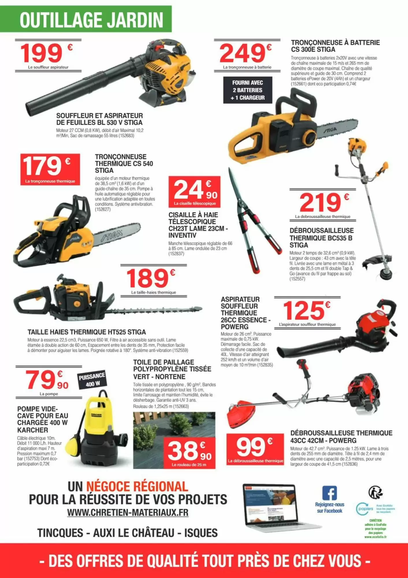 Prospectus promotionnel Chretien Matériaux valable à partir du 14/10/2026 - Page 16.