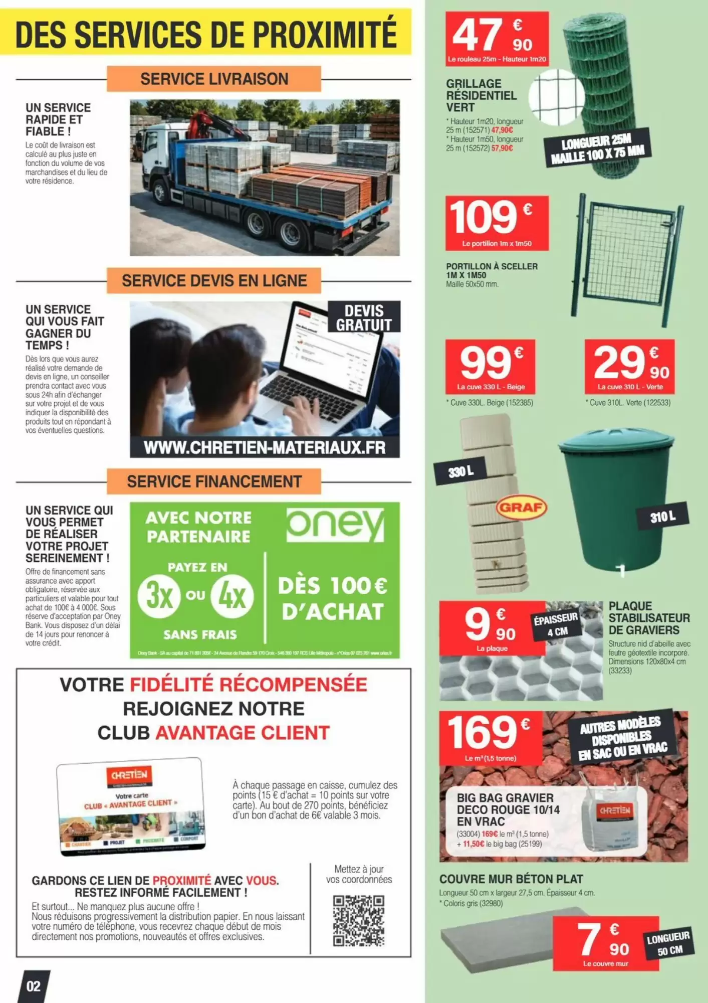 Prospectus promotionnel Chretien Matériaux valable à partir du 14/10/2026 - Page 2.
