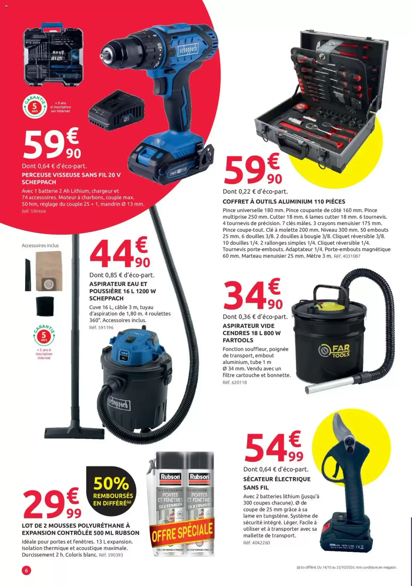 Prospectus promotionnel Mr Bricolage valable à partir du 14/10/2026 - Page 6.