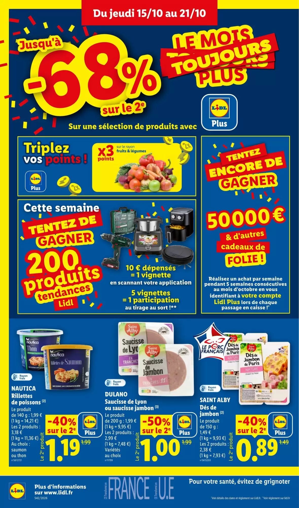 Prospectus promotionnel Lidl valable à partir du 15/10/2026 - Page 14.
