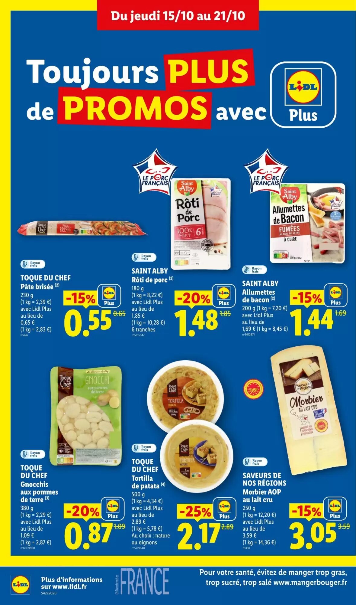 Prospectus promotionnel Lidl valable à partir du 15/10/2026 - Page 16.