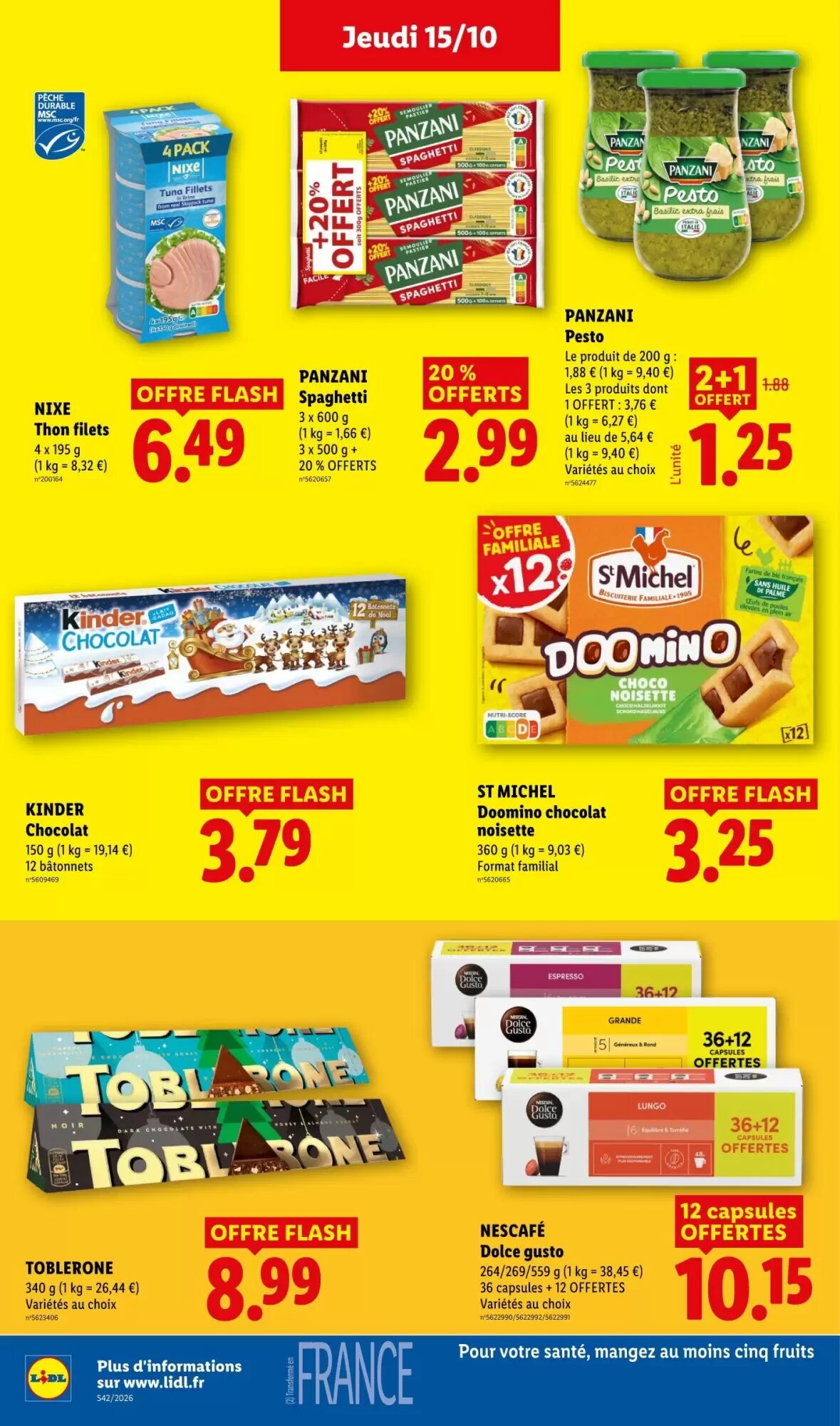 Prospectus promotionnel Lidl valable à partir du 15/10/2026 - Page 20.