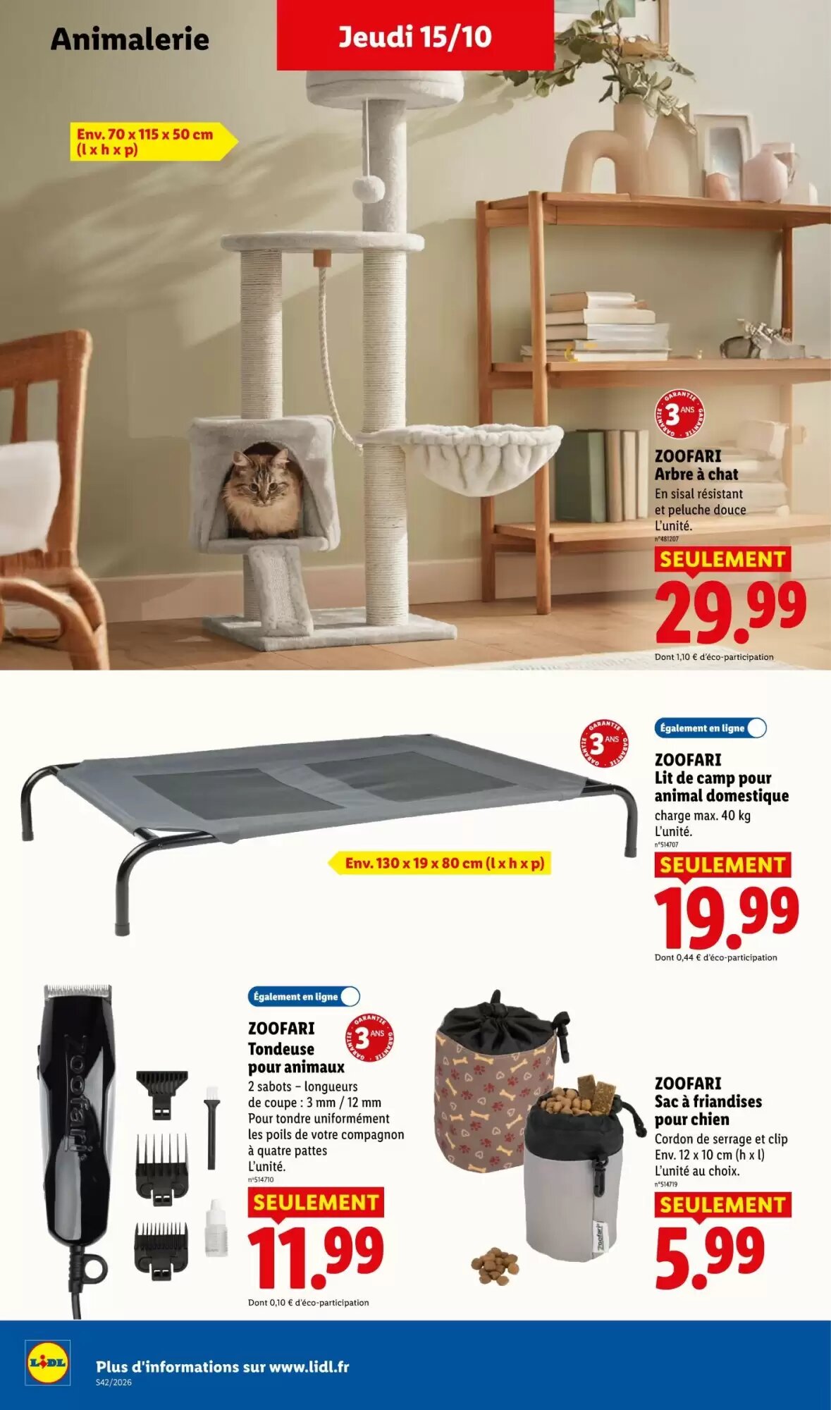 Prospectus promotionnel Lidl valable à partir du 15/10/2026 - Page 42.