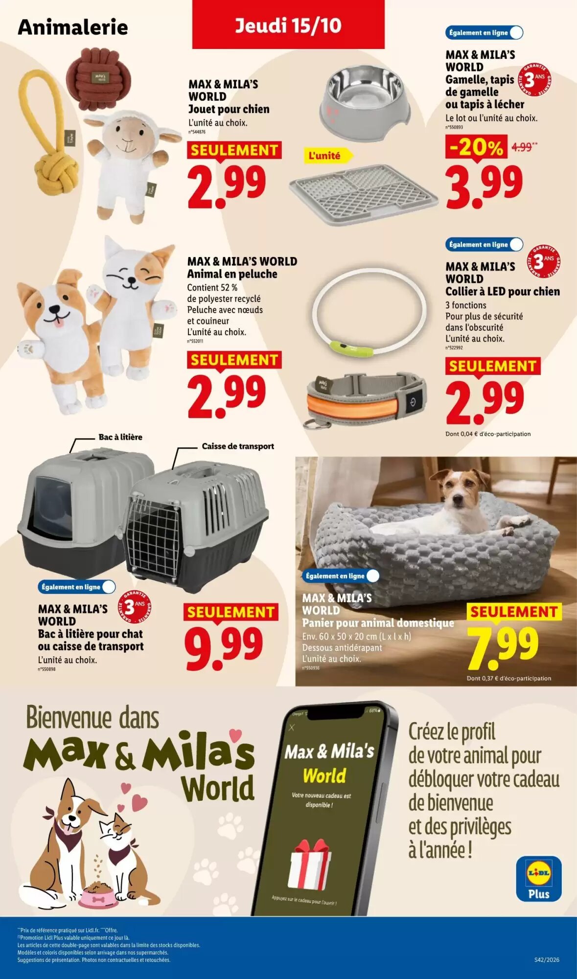 Prospectus promotionnel Lidl valable à partir du 15/10/2026 - Page 45.