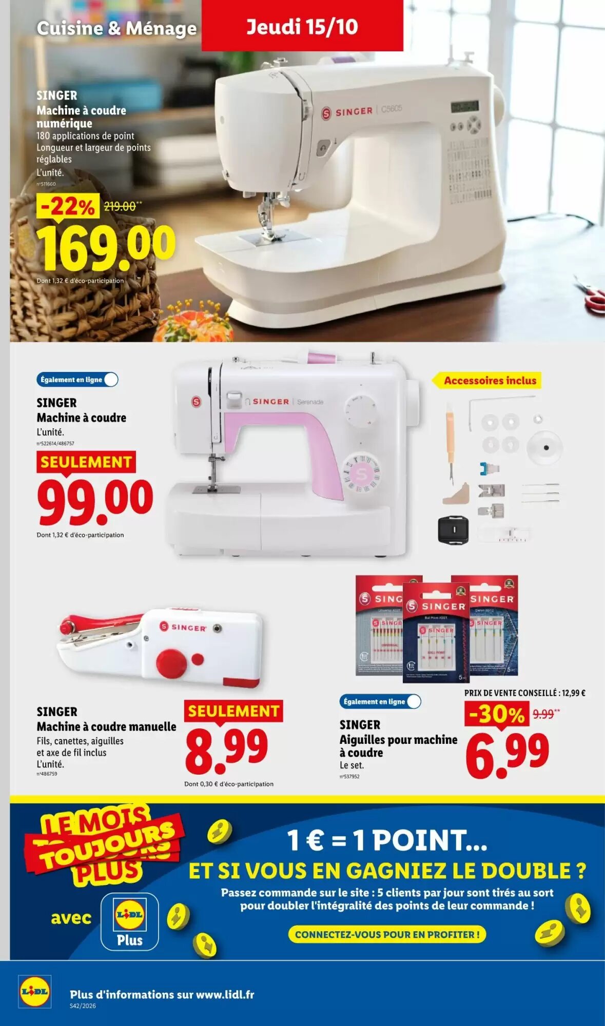 Prospectus promotionnel Lidl valable à partir du 15/10/2026 - Page 46.