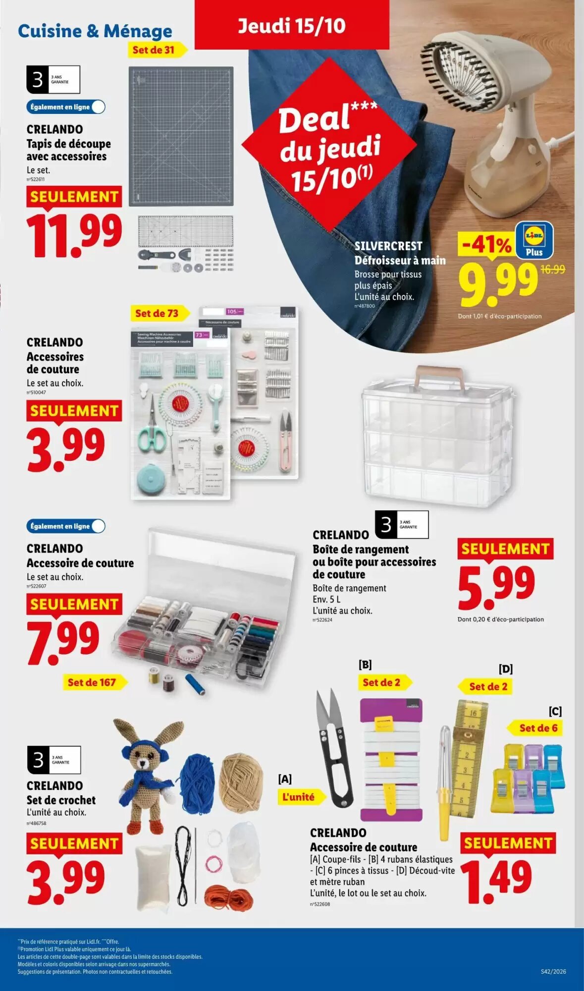 Prospectus promotionnel Lidl valable à partir du 15/10/2026 - Page 47.