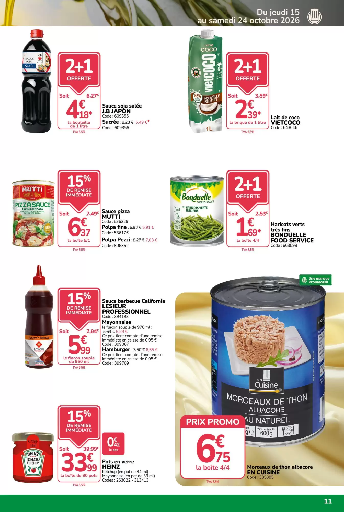 Prospectus promotionnel Promocash valable à partir du 15/10/2026 - Page 11.