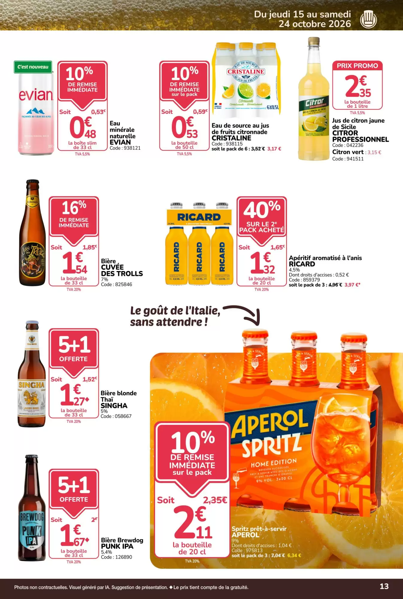 Prospectus promotionnel Promocash valable à partir du 15/10/2026 - Page 13.