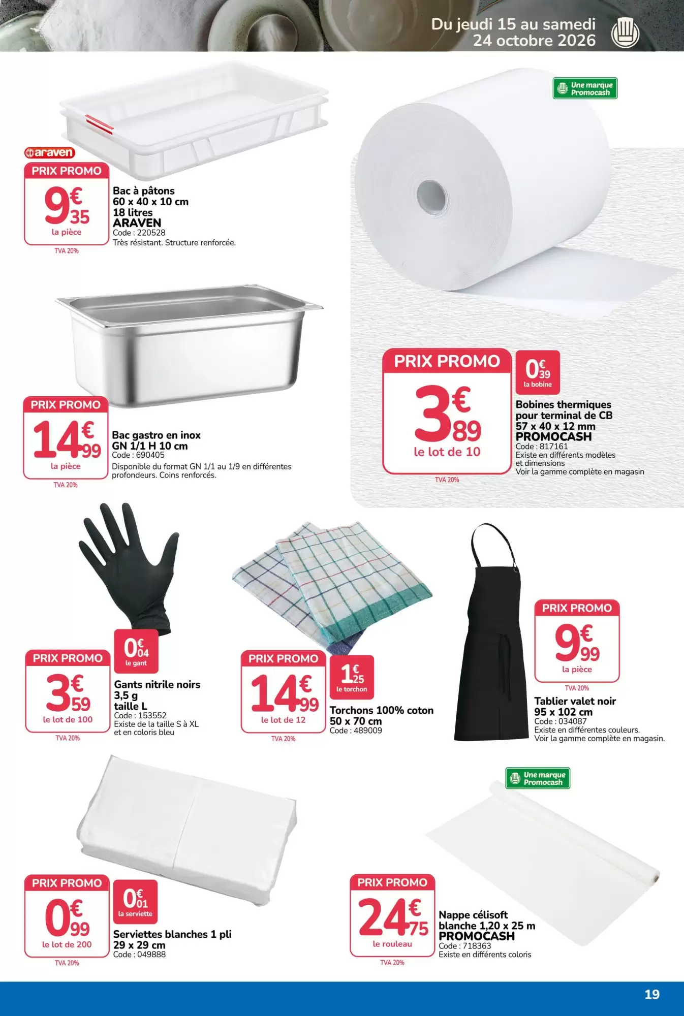 Prospectus promotionnel Promocash valable à partir du 15/10/2026 - Page 19.