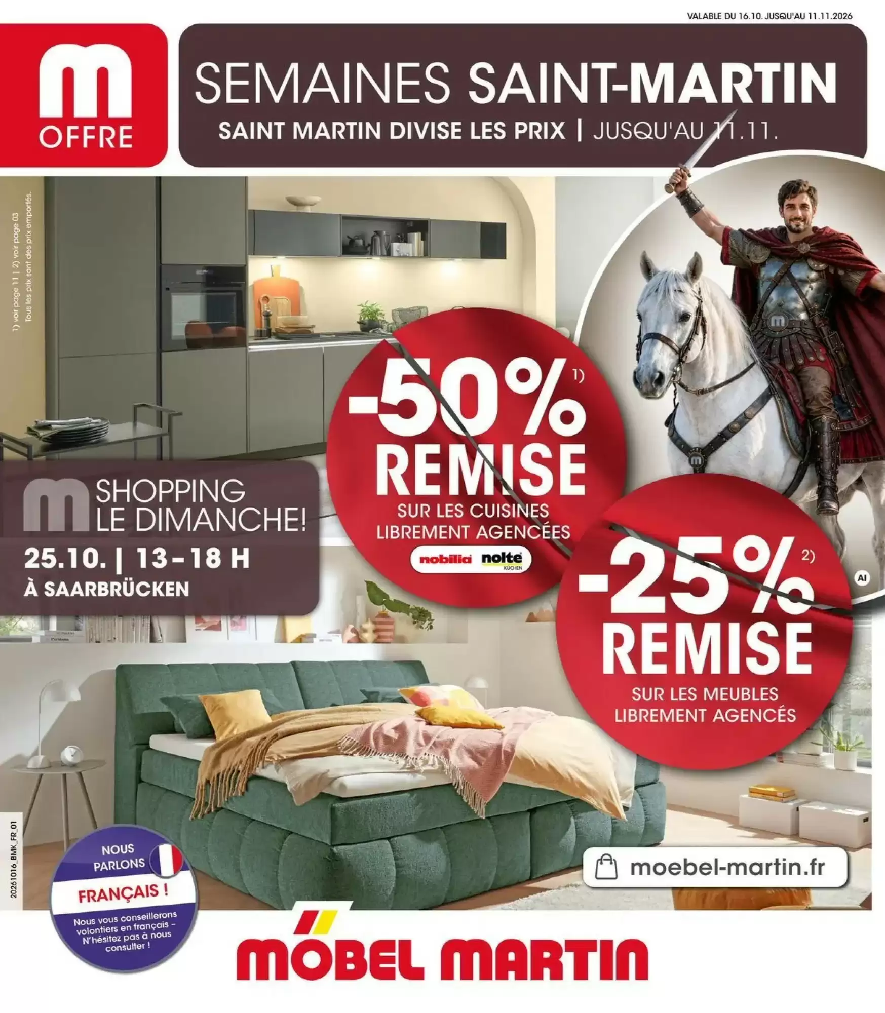 Prospectus promotionnel Möbel Martin valable à partir du 15/10/2026 - Page 1.