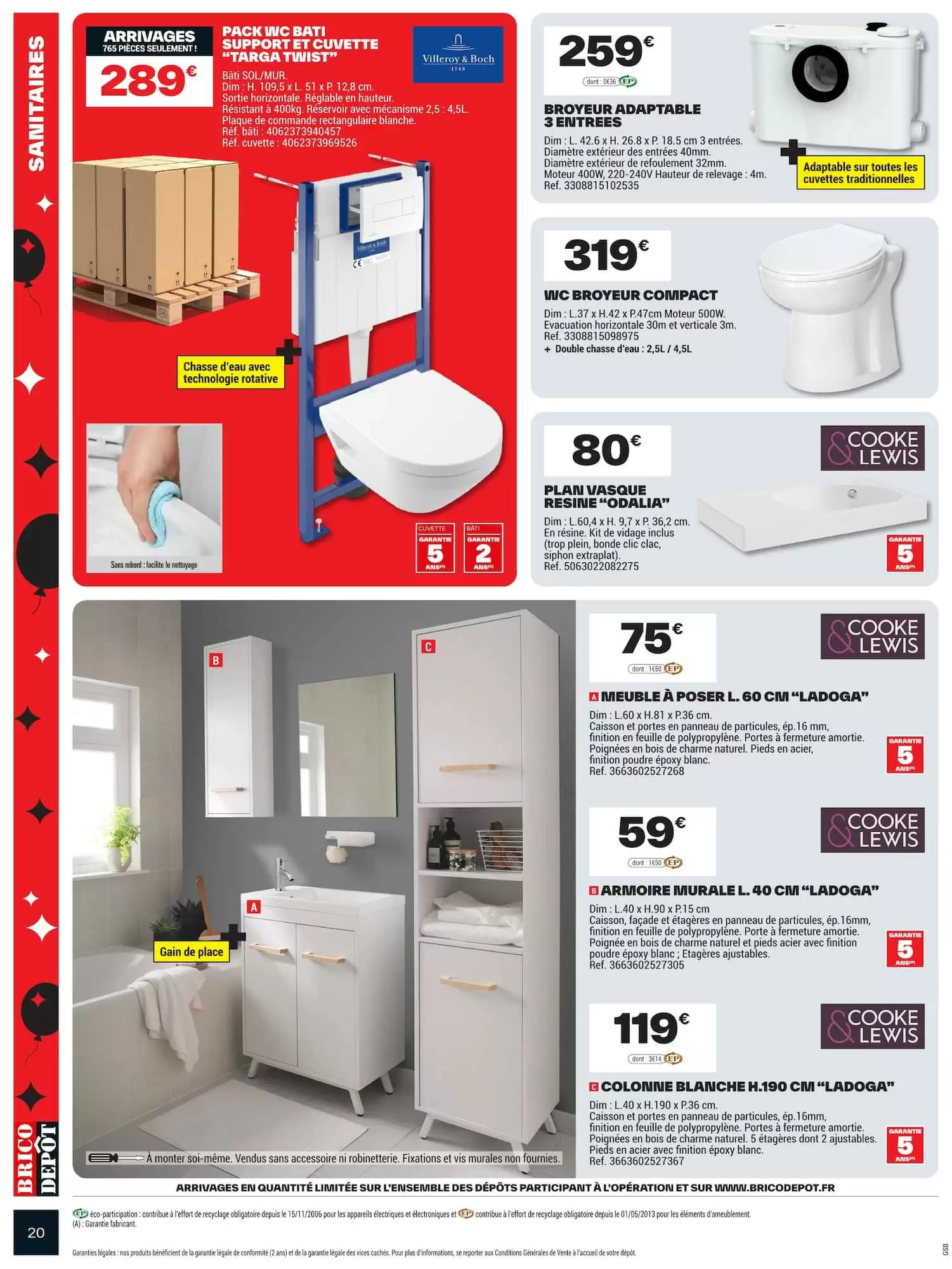 Prospectus promotionnel Brico Dépôt valable à partir du 16/10/2026 - Page 20.