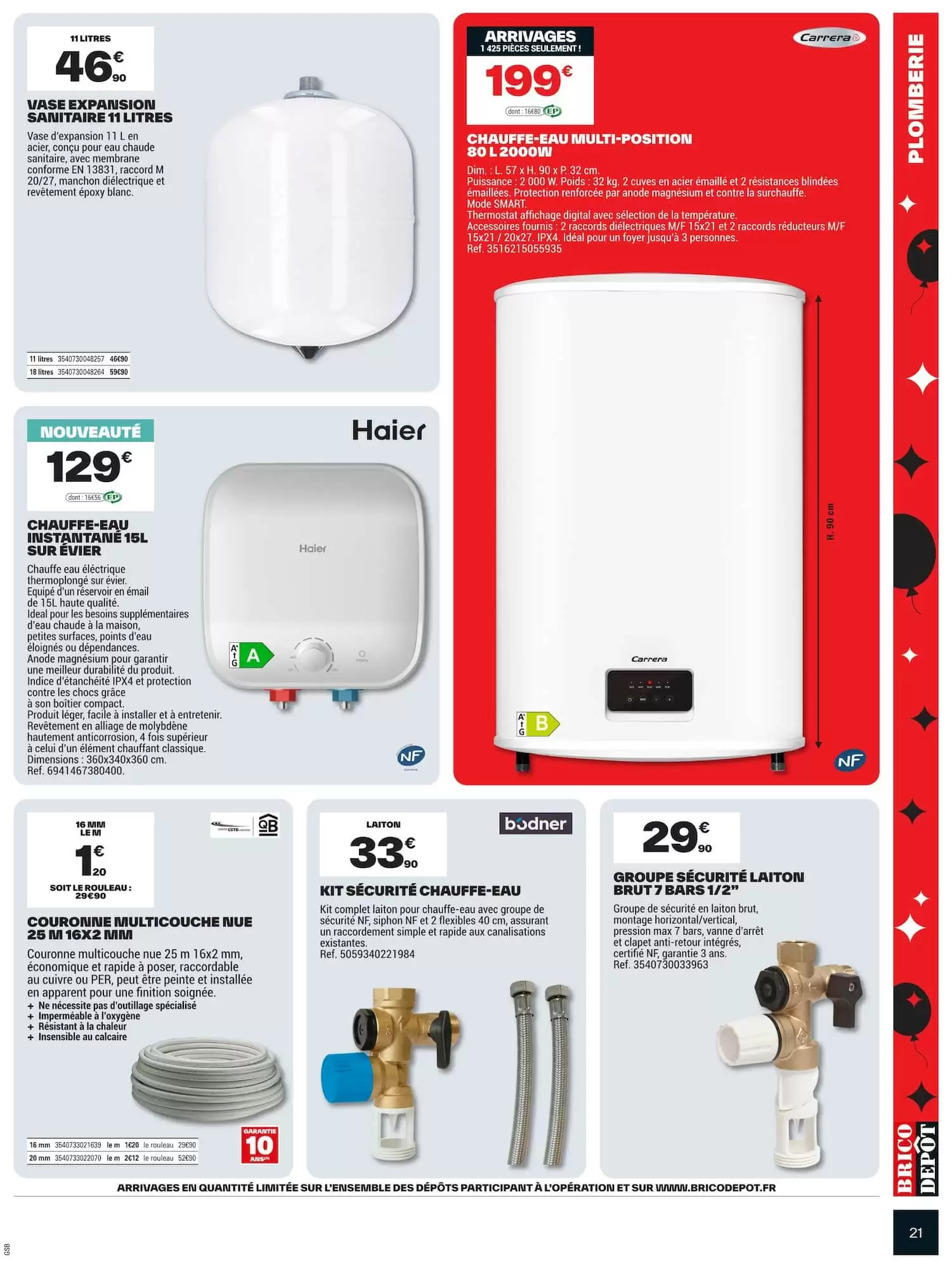 Prospectus promotionnel Brico Dépôt valable à partir du 16/10/2026 - Page 21.