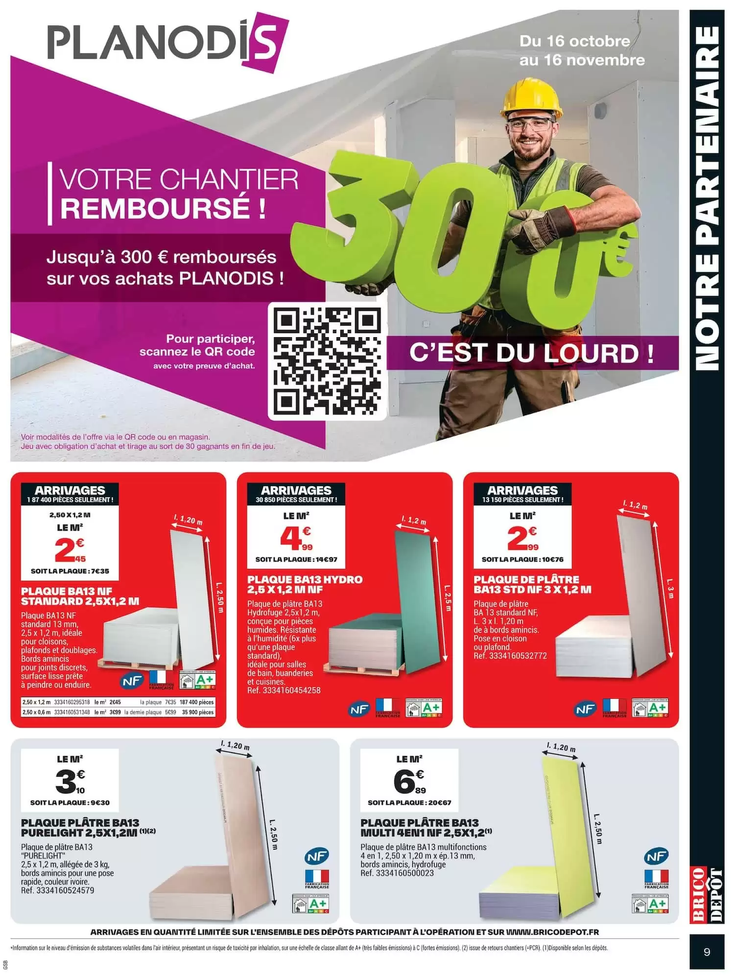 Prospectus promotionnel Brico Dépôt valable à partir du 16/10/2026 - Page 9.