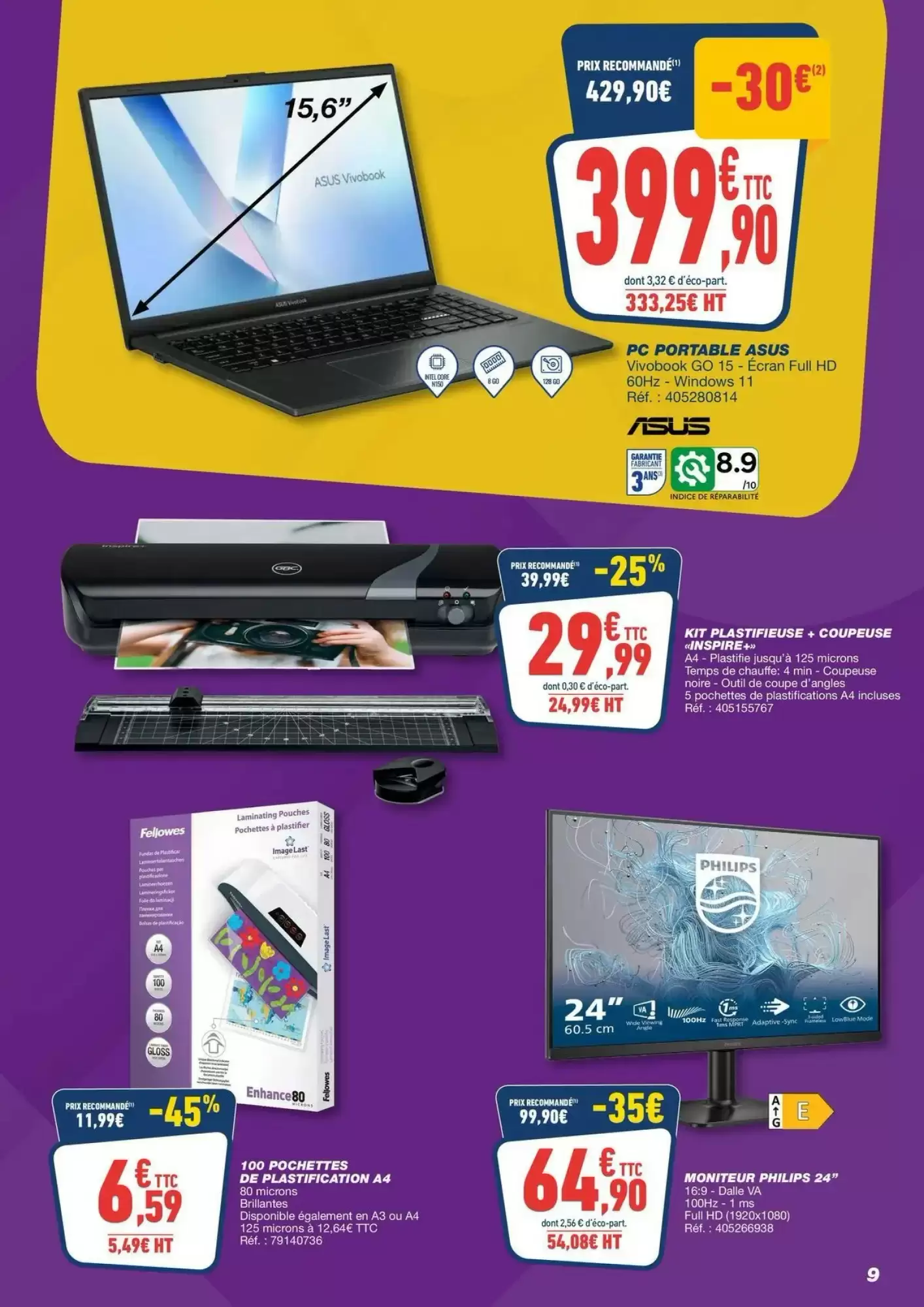 Prospectus promotionnel Bureau Vallée valable à partir du 18/10/2026 - Page 9.