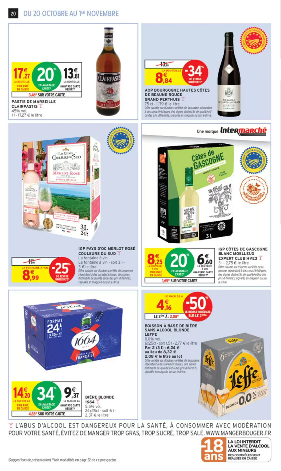 Prospectus promotionnel Intermarché valable à partir du 20/10/2026 - Page 20.