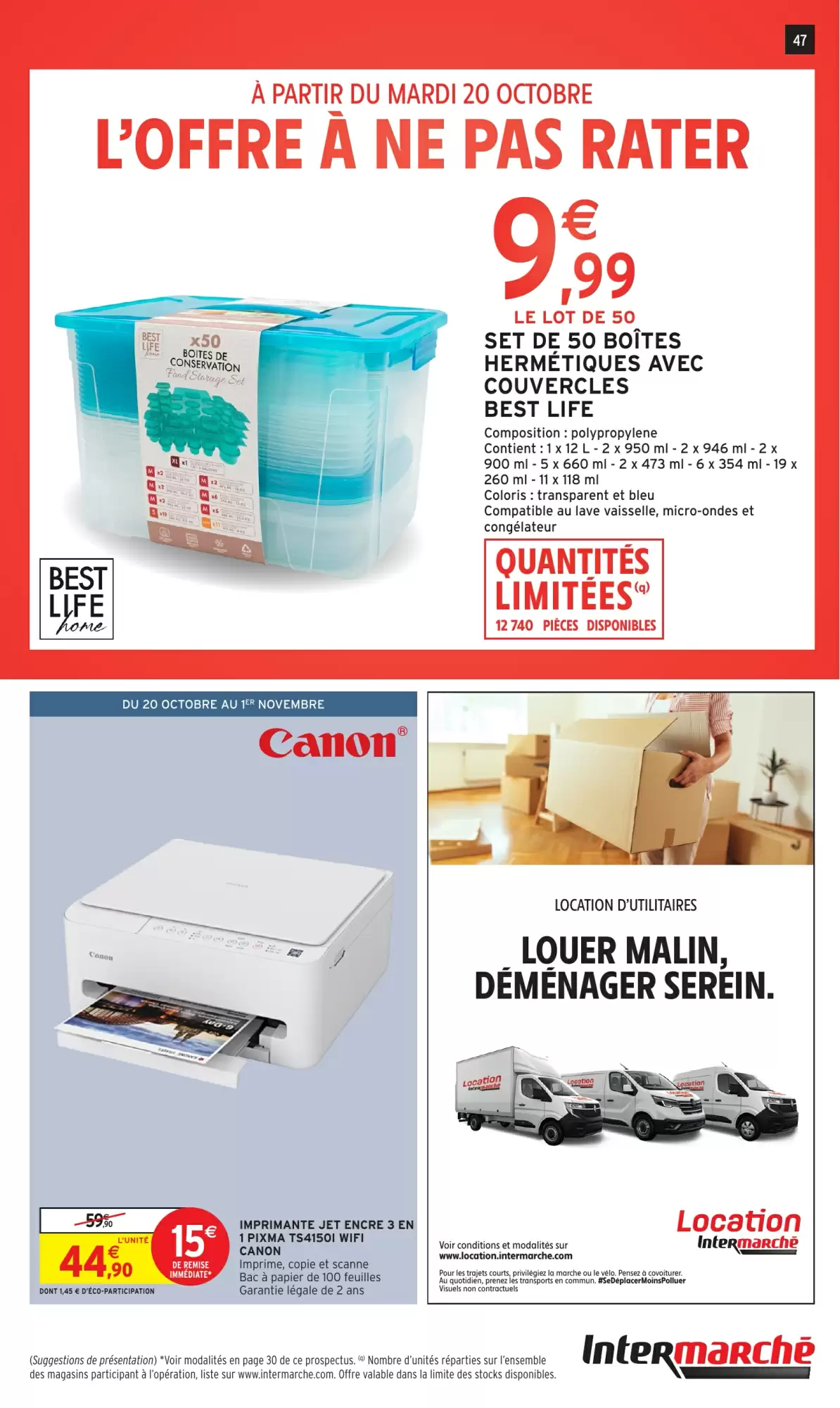 Prospectus promotionnel Intermarché Hyper valable à partir du 20/10/2026 - Page 47.