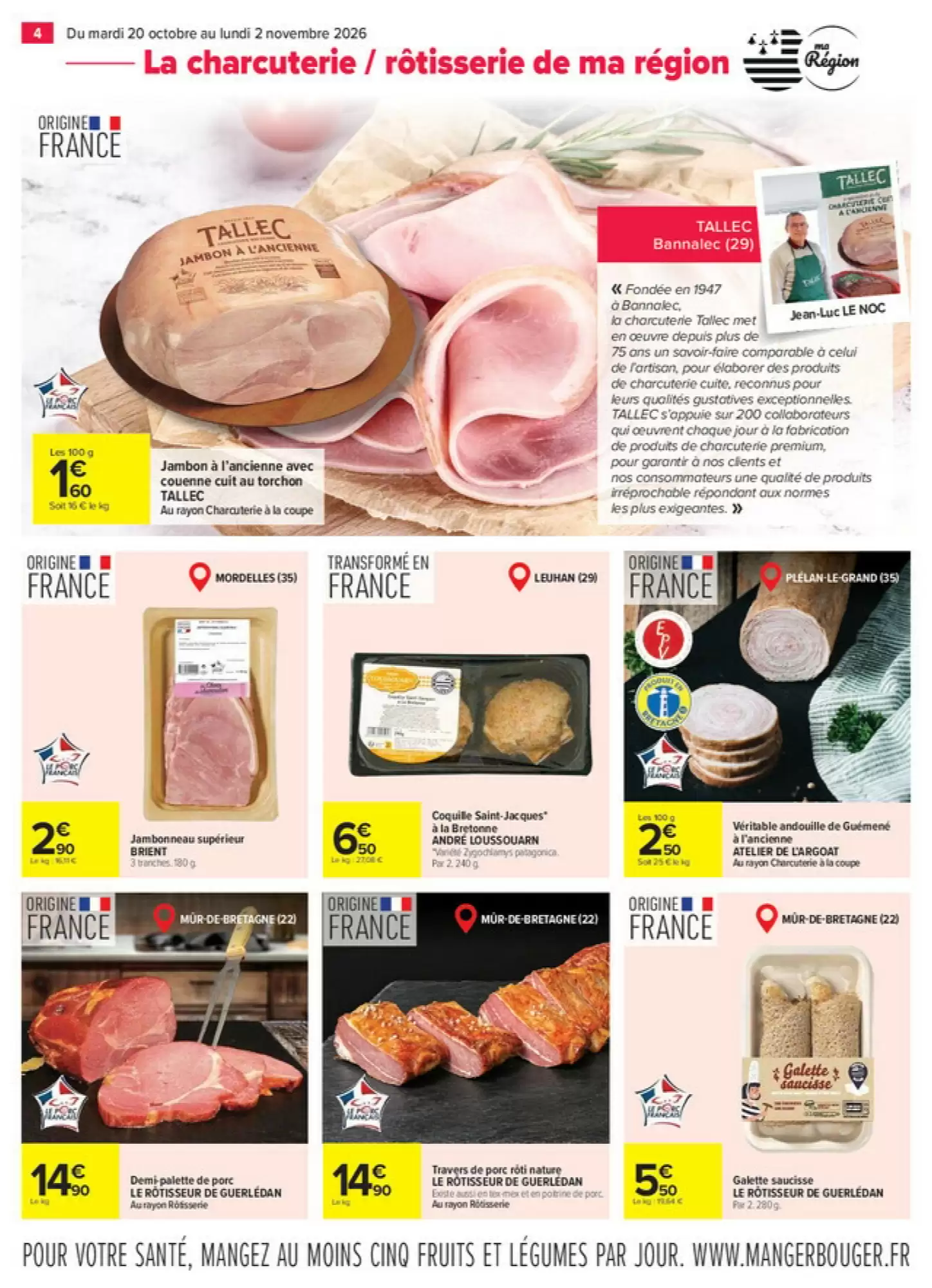 Prospectus promotionnel Carrefour valable à partir du 20/10/2026 - Page 4.
