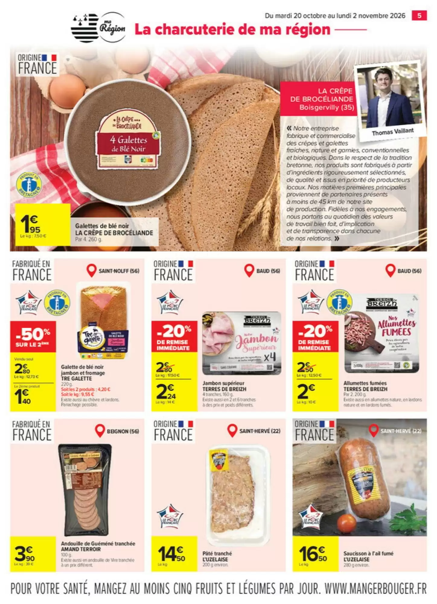 Prospectus promotionnel Carrefour valable à partir du 20/10/2026 - Page 5.