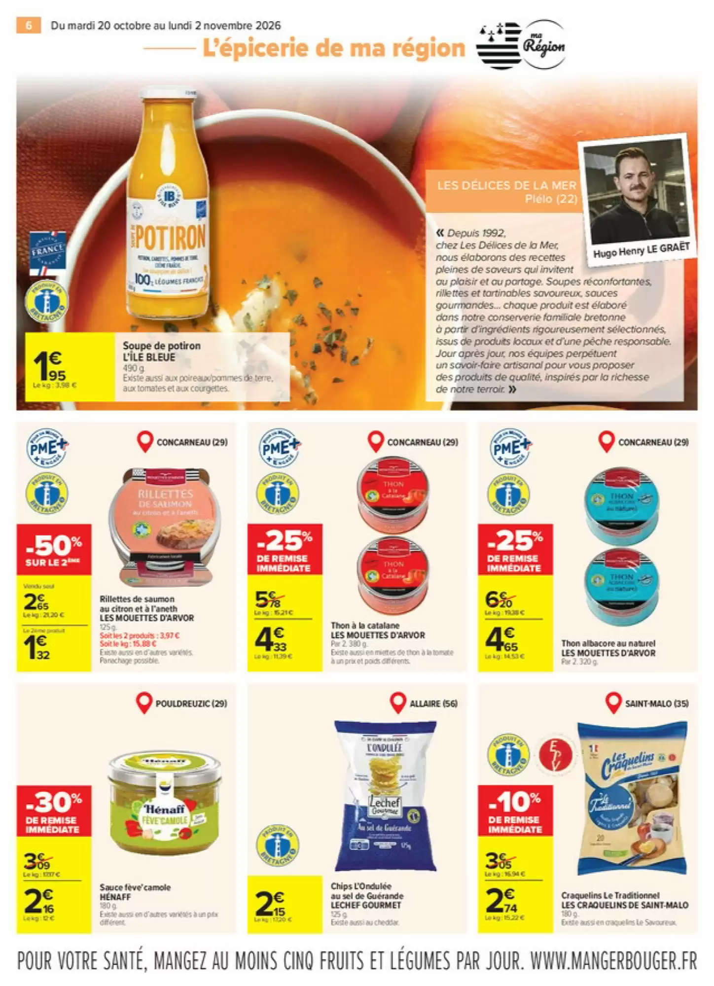 Prospectus promotionnel Carrefour valable à partir du 20/10/2026 - Page 6.