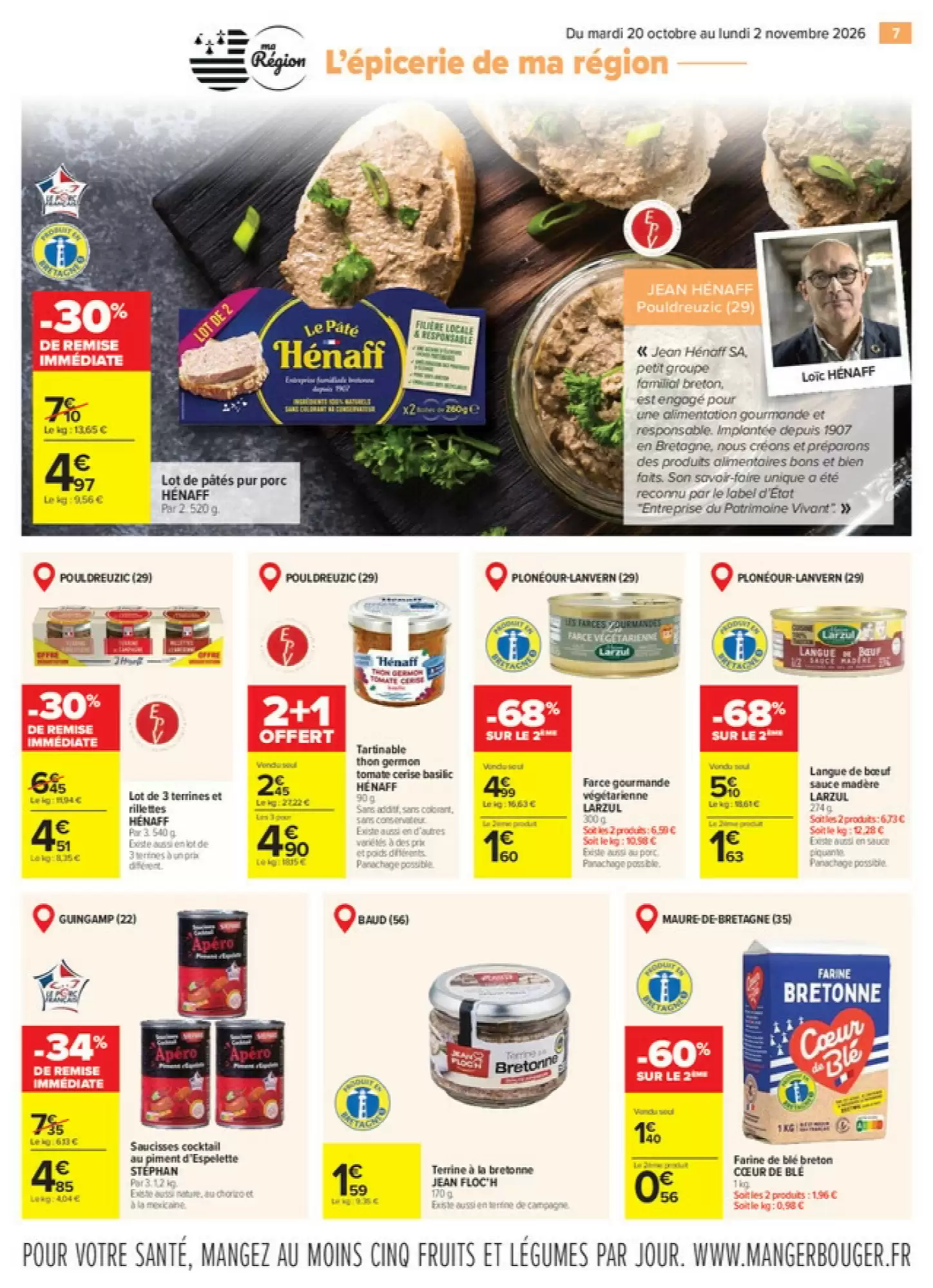 Prospectus promotionnel Carrefour valable à partir du 20/10/2026 - Page 7.