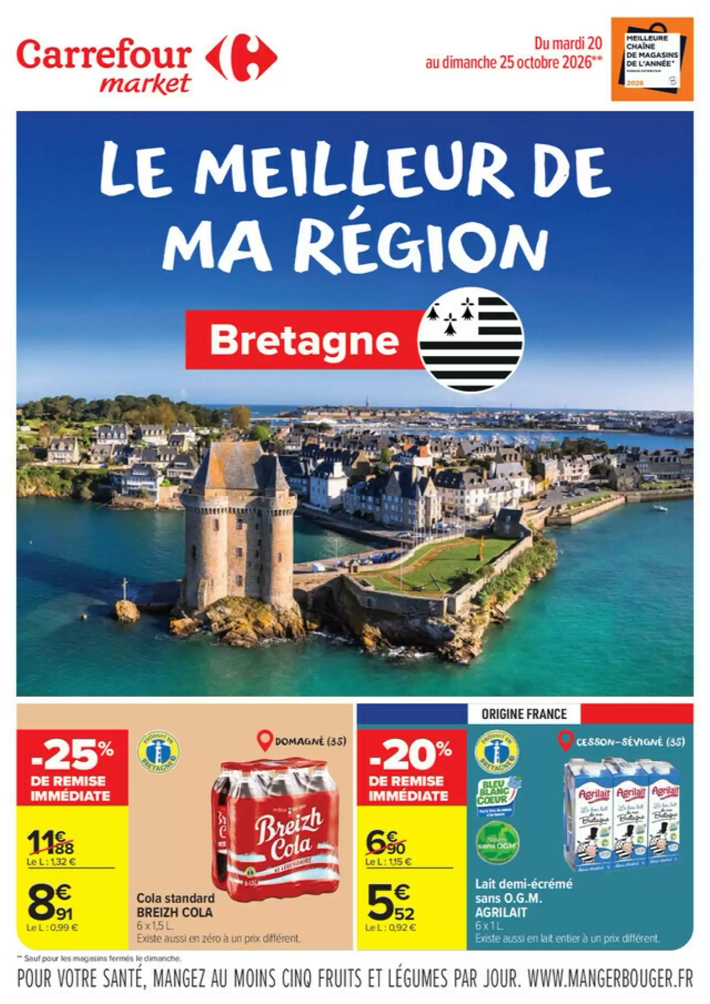 Prospectus promotionnel Carrefour Market valable à partir du 20/10/2026 - Page 1.