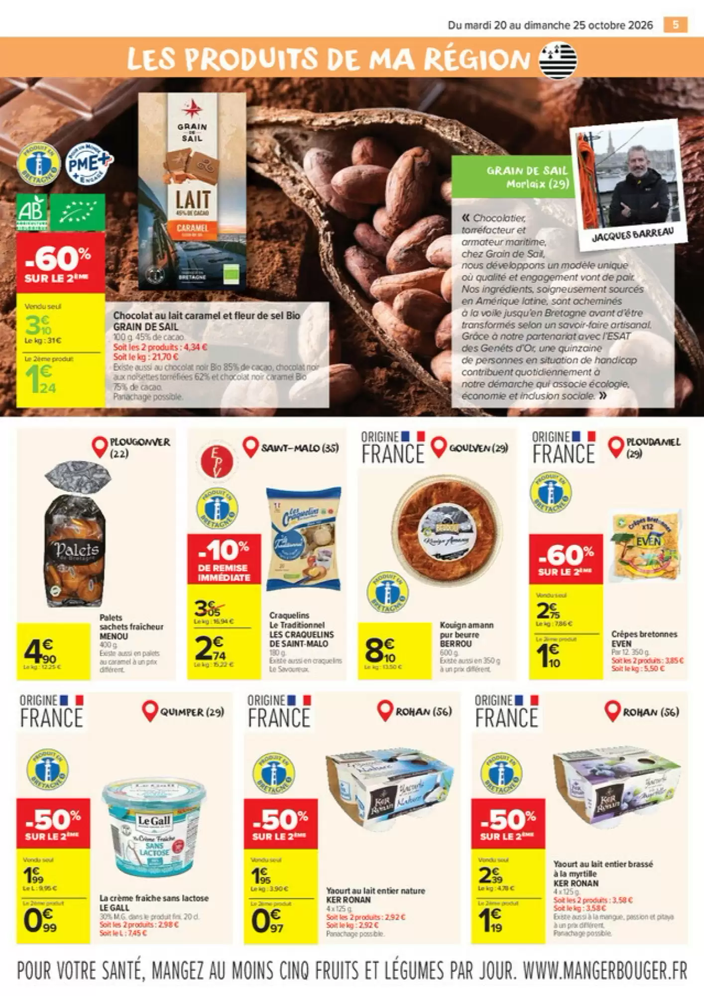 Prospectus promotionnel Carrefour Market valable à partir du 20/10/2026 - Page 5.