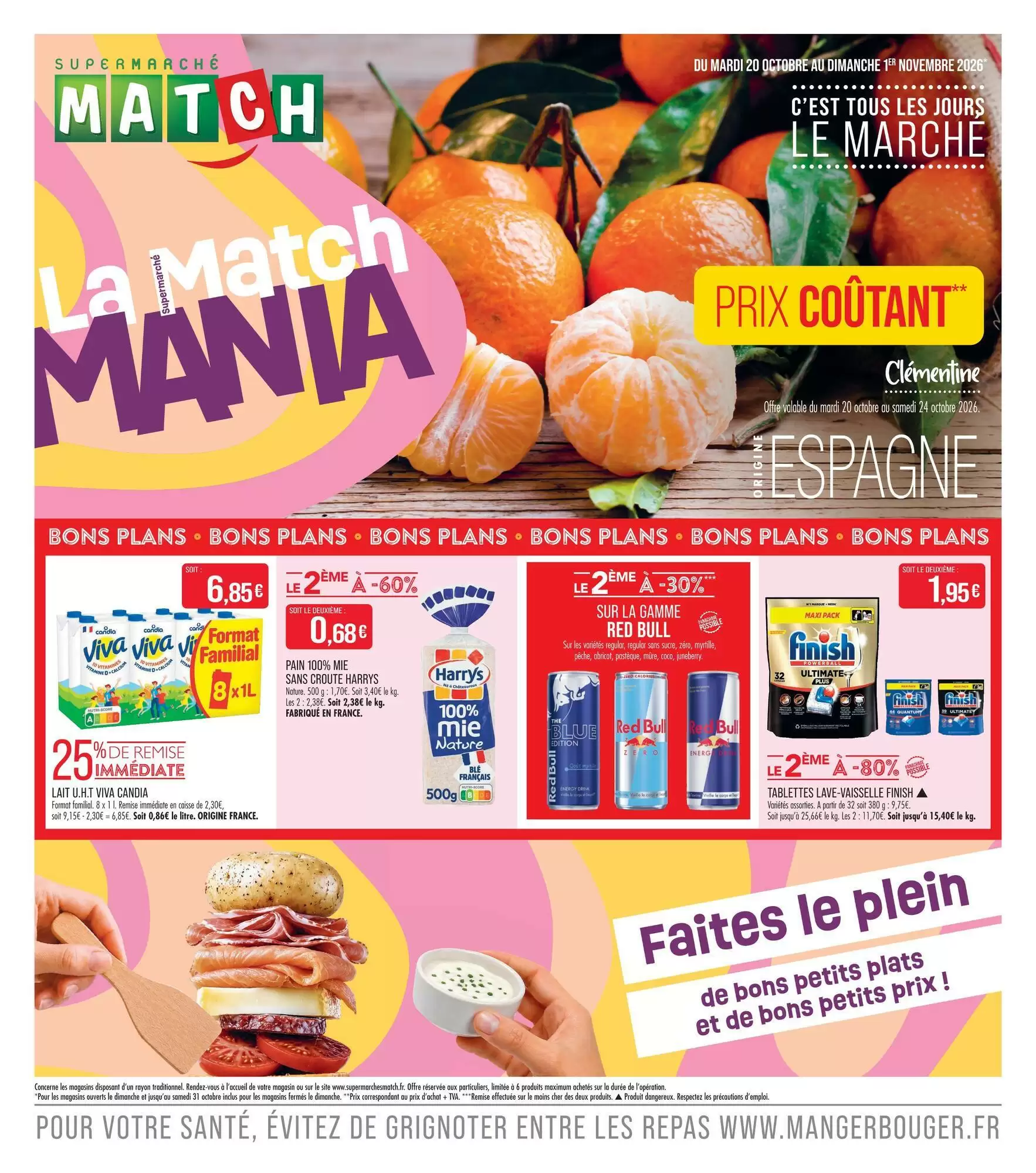 Prospectus promotionnel Match valable à partir du 20/10/2026 - Page 1.