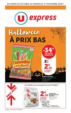 Prospectus promotionnel U Express valable à partir du 20/10/2026