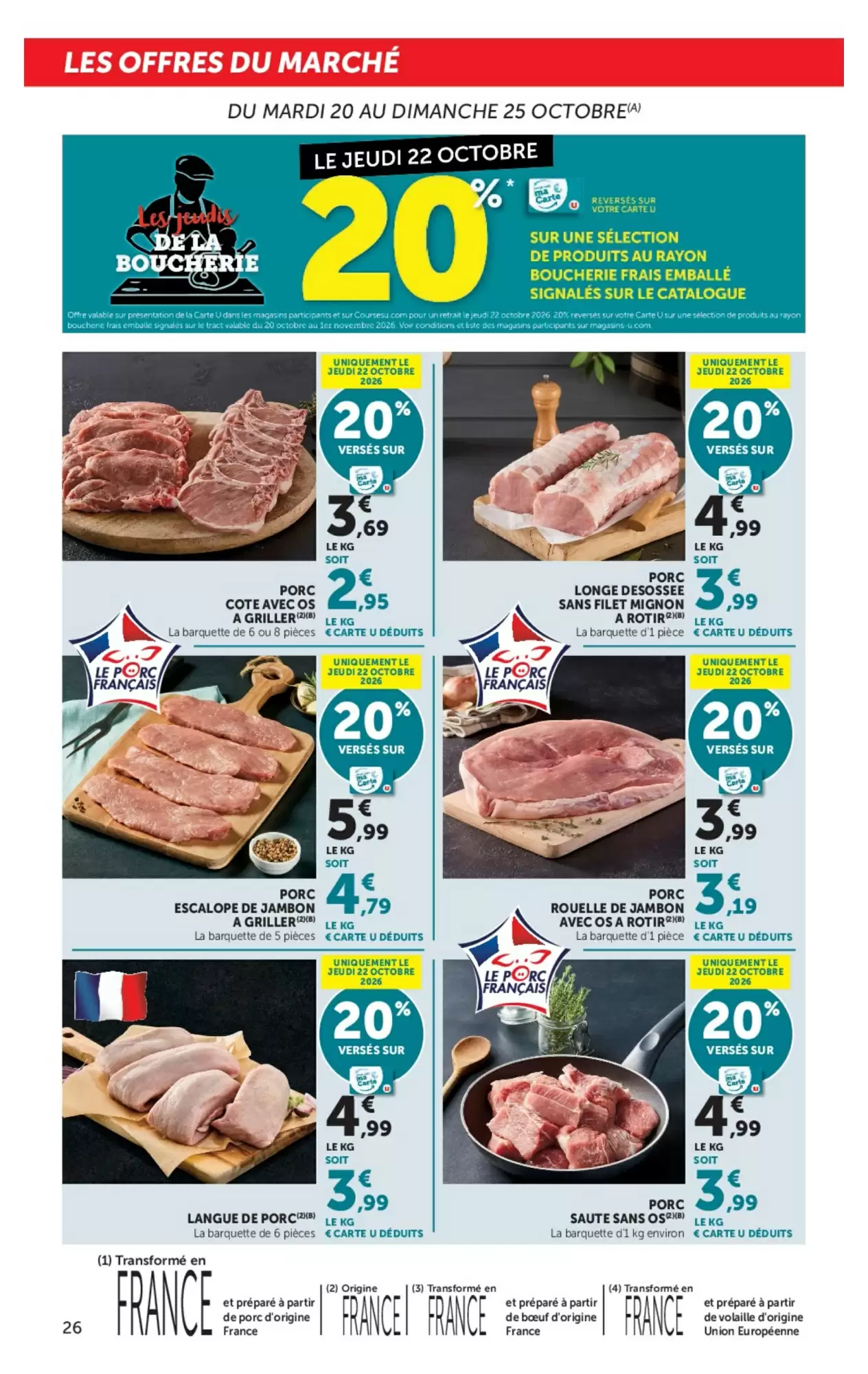 Prospectus promotionnel Hyper U valable à partir du 20/10/2026 - Page 26.